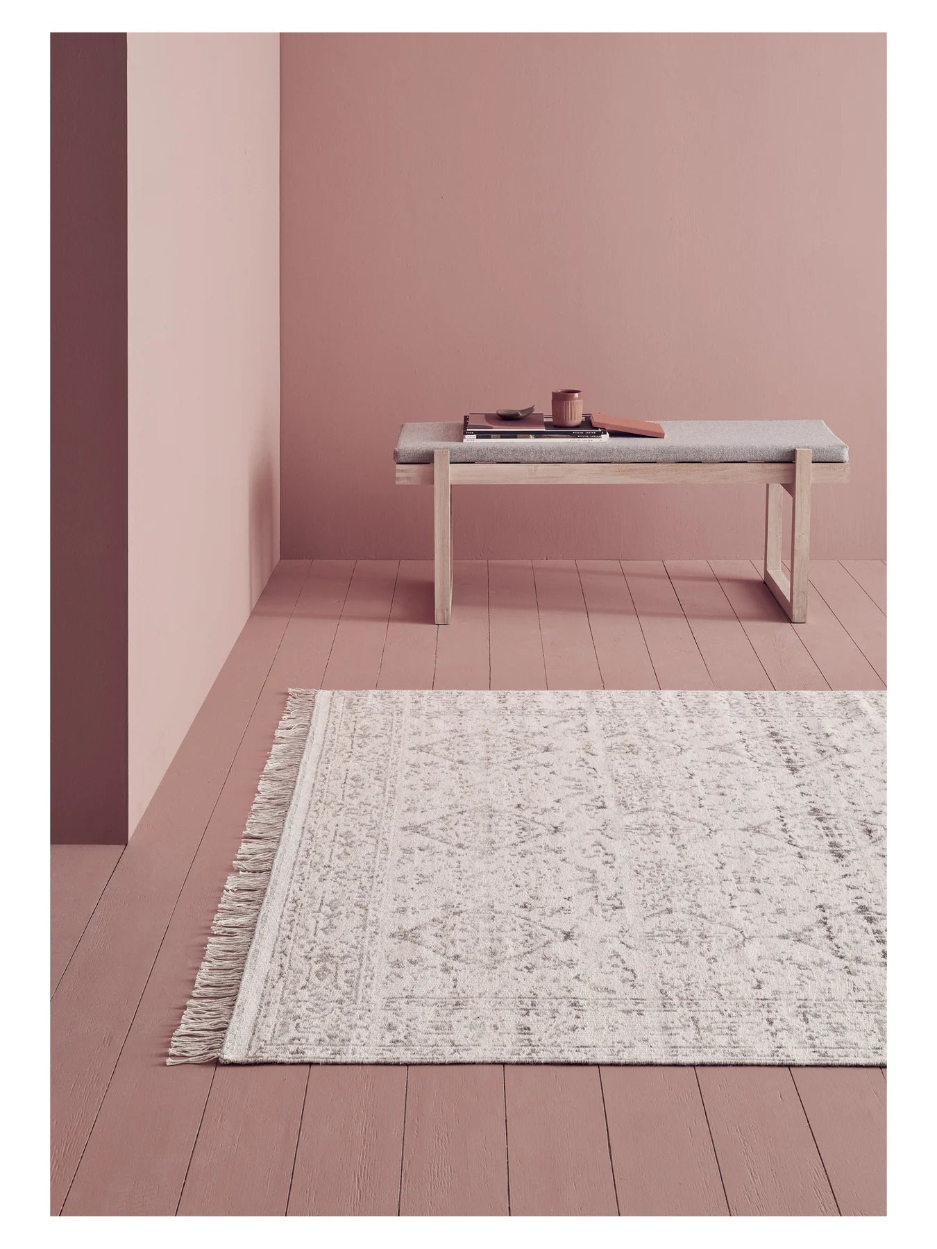 Teppich DOLZAGO grau-beige