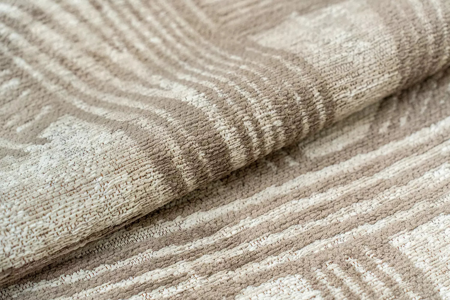 Round Rug KANJI Beige with Cream