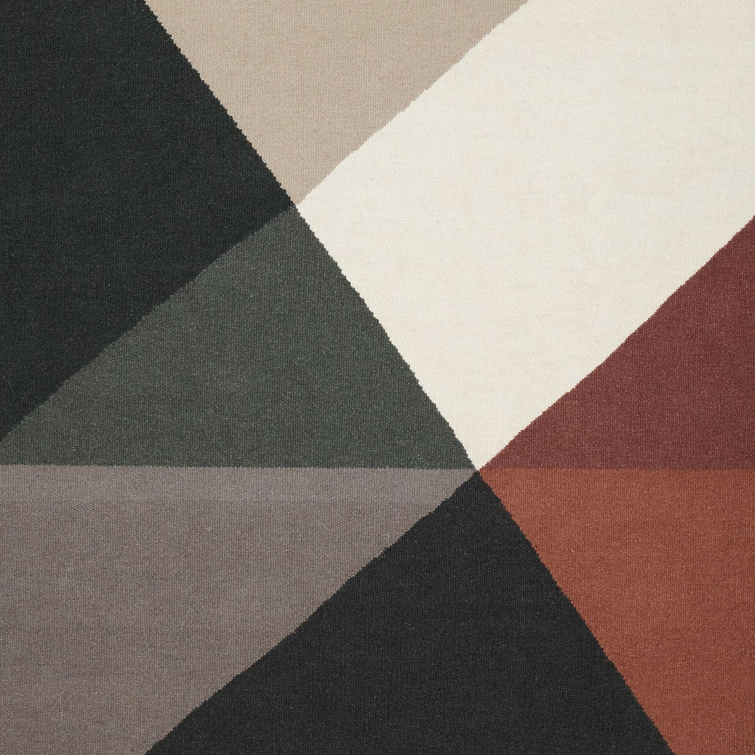 Teppich METRI - RUST beige mit bordeauxrot