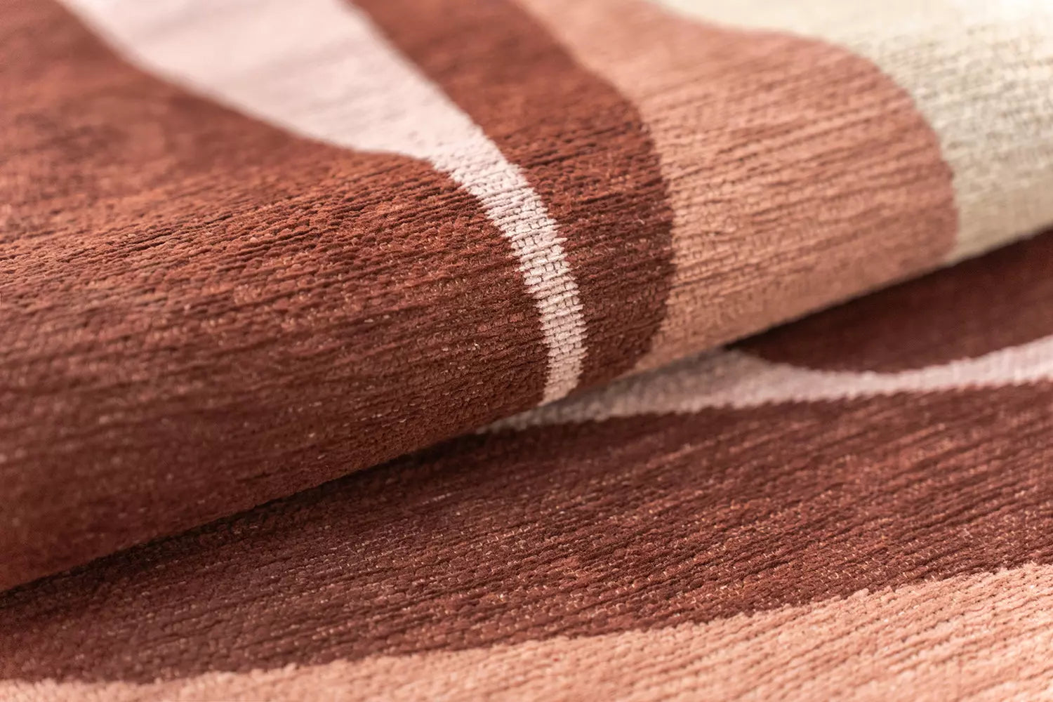 STONES Beige Rug with Pink and Burgundy