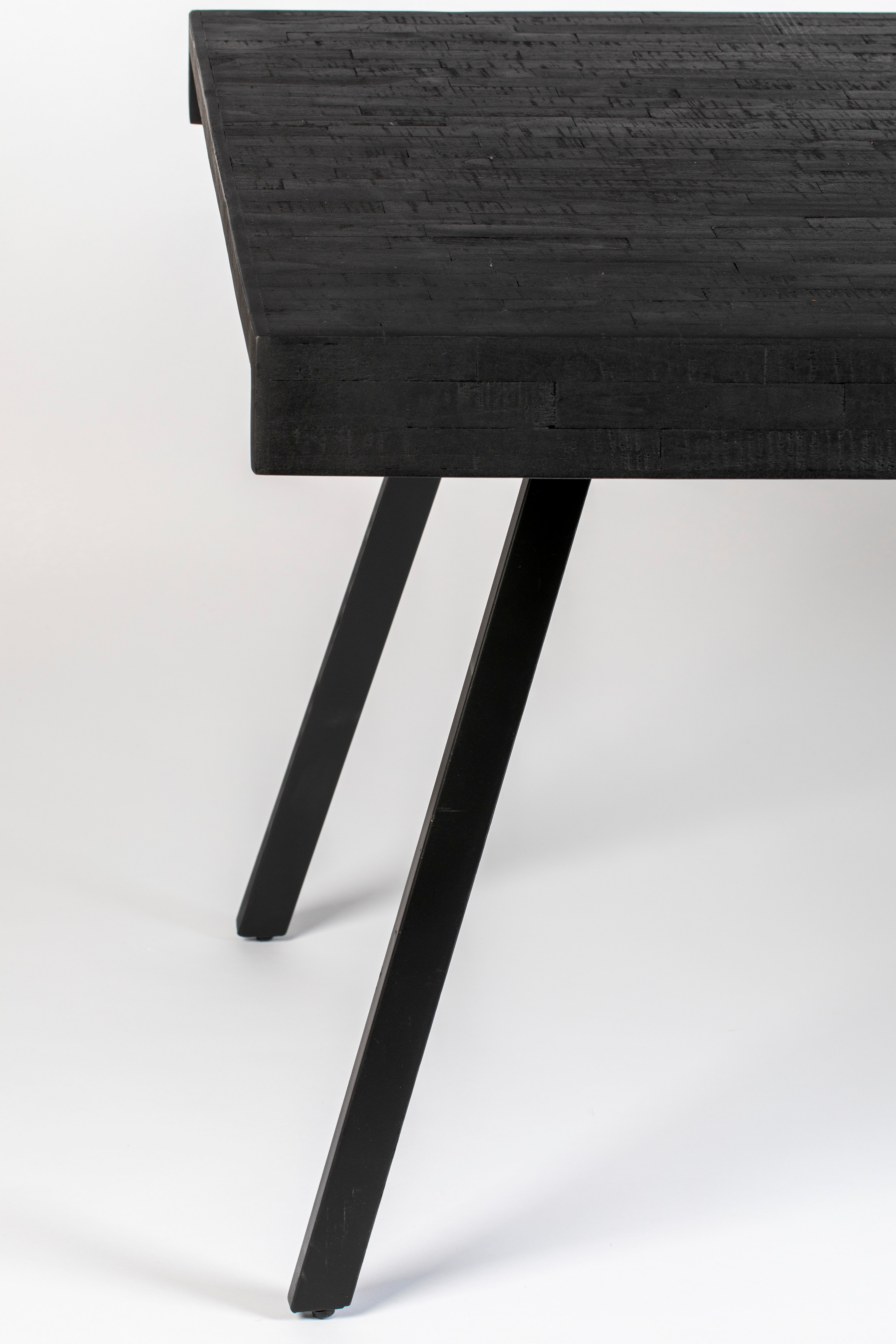 Suri table black teach wood