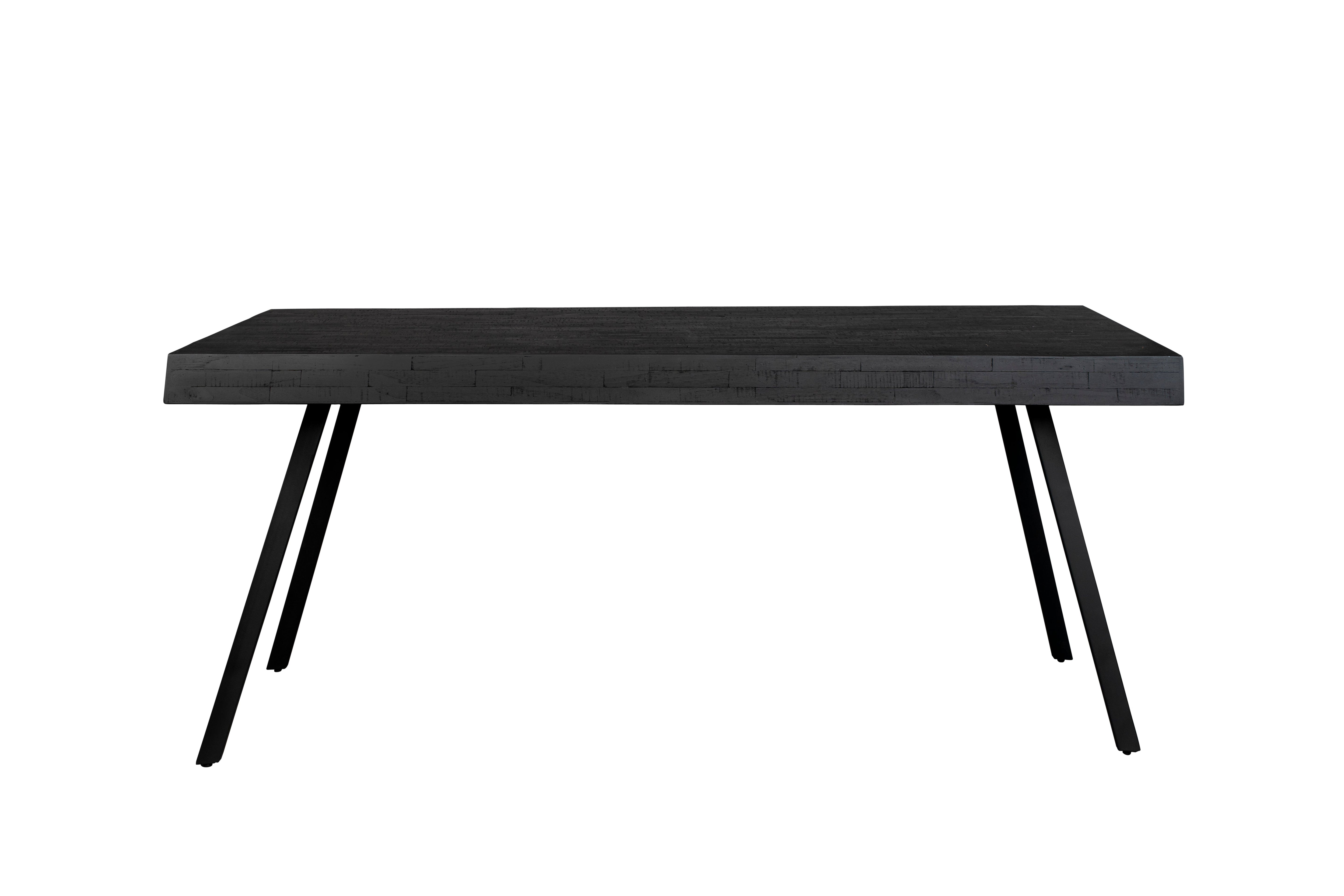 Suri table black teach wood