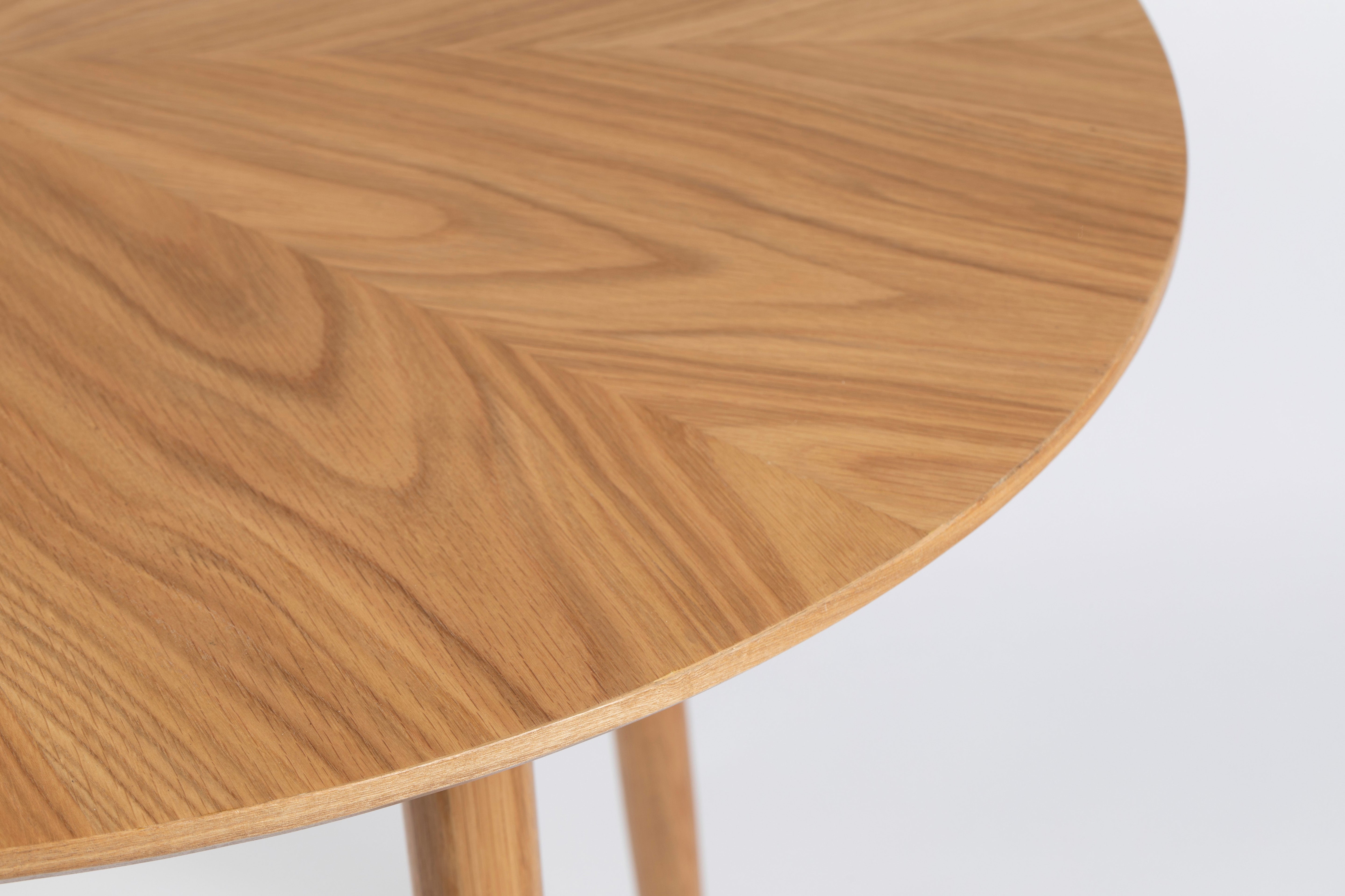 Fabio Round Table Oak Veneer