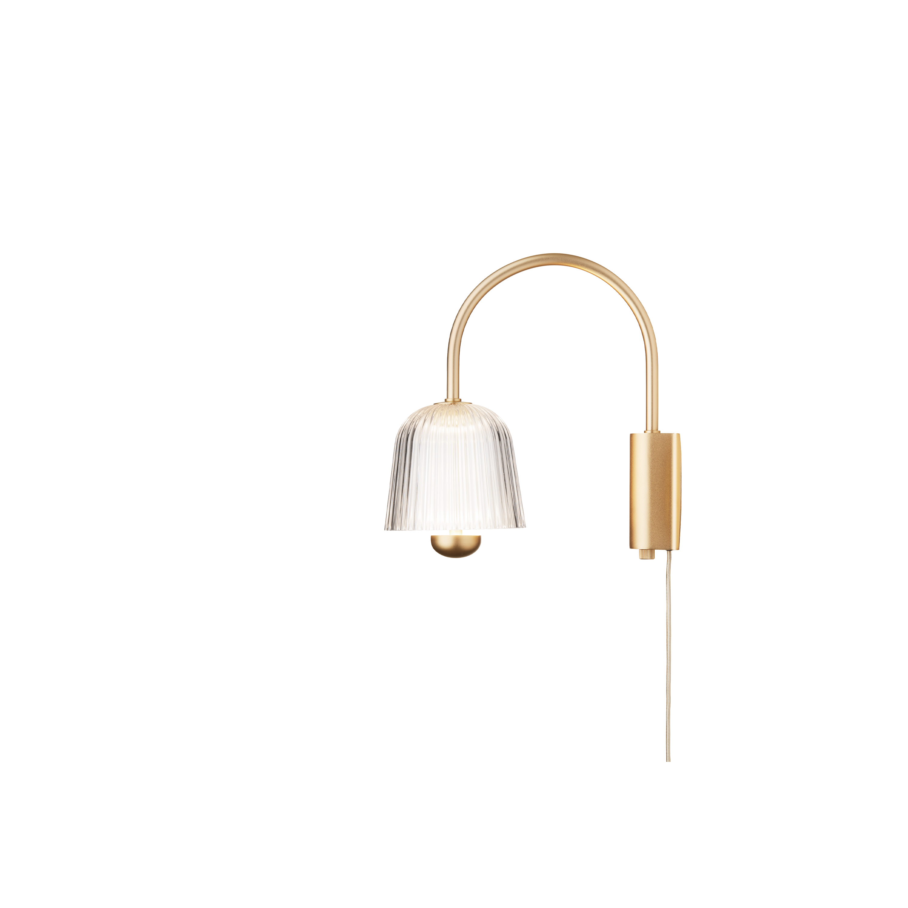 ASTEEA Wall Lamp in Gold with Transparent