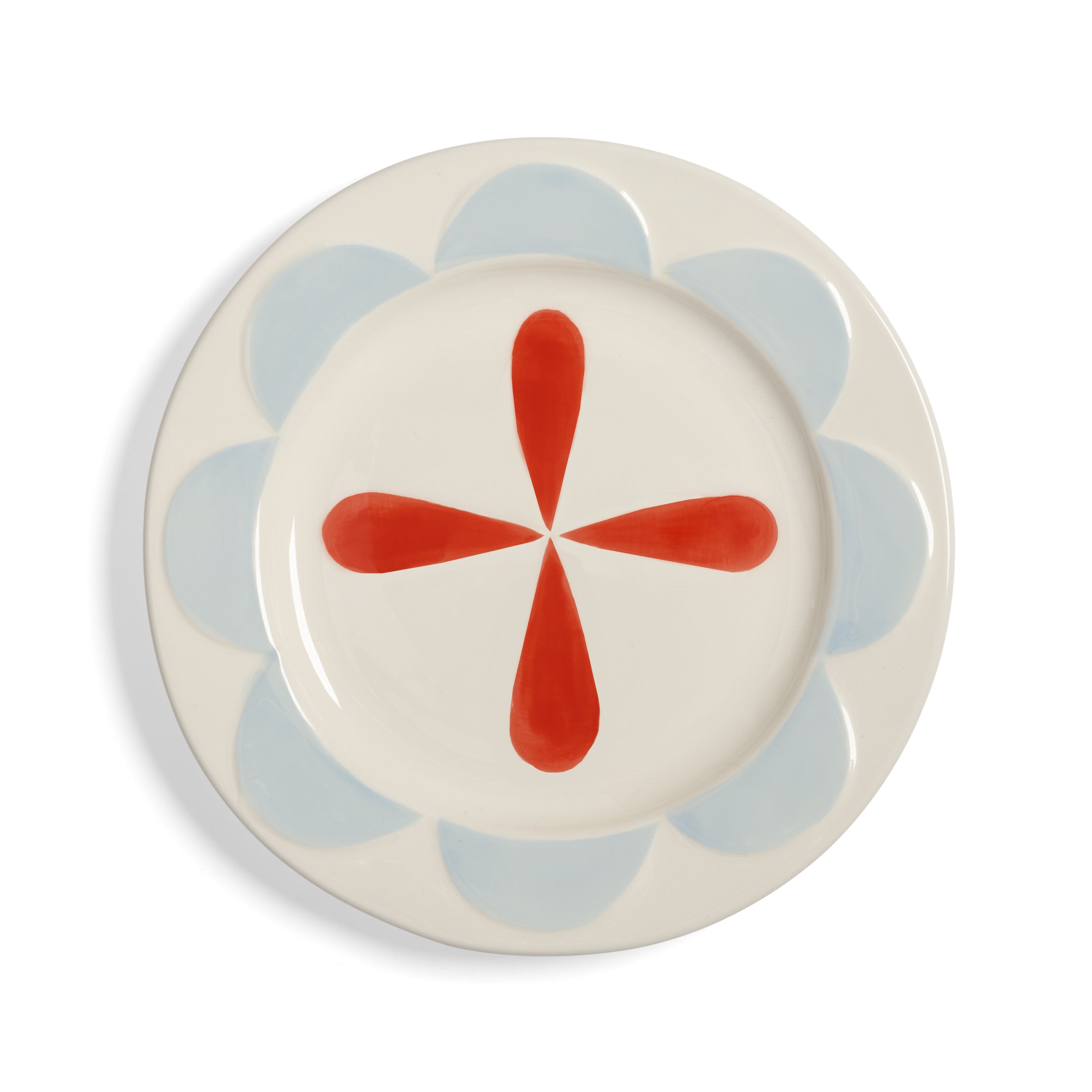 FOLK Colorful Porcelain Dessert Plate Set