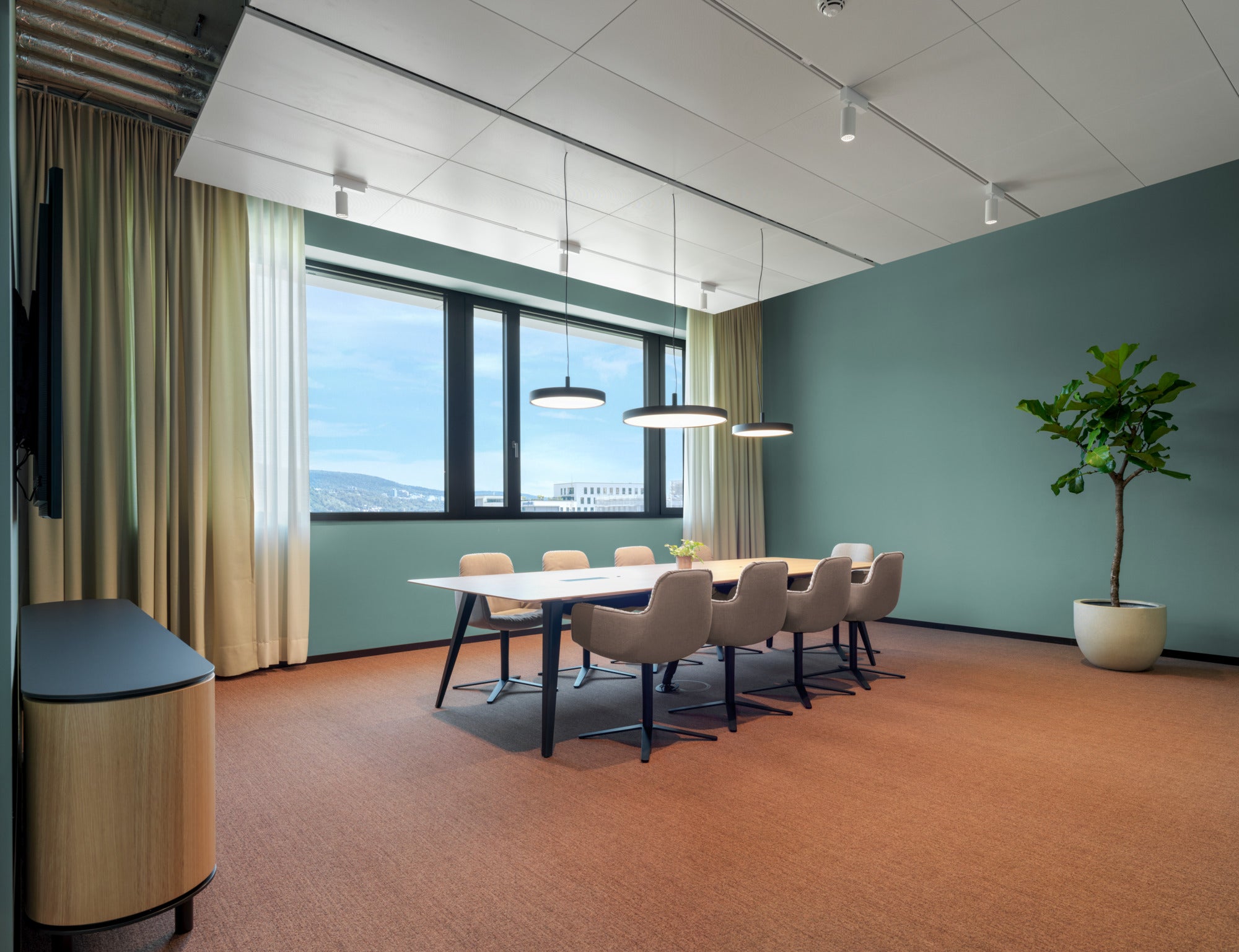 Pendelleuchte LP SLIM rohes Aluminium