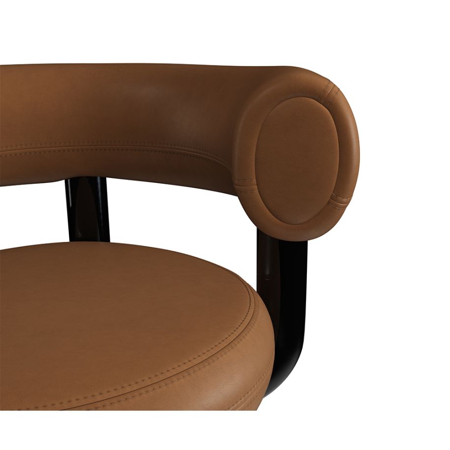 FAT office chair brown leather