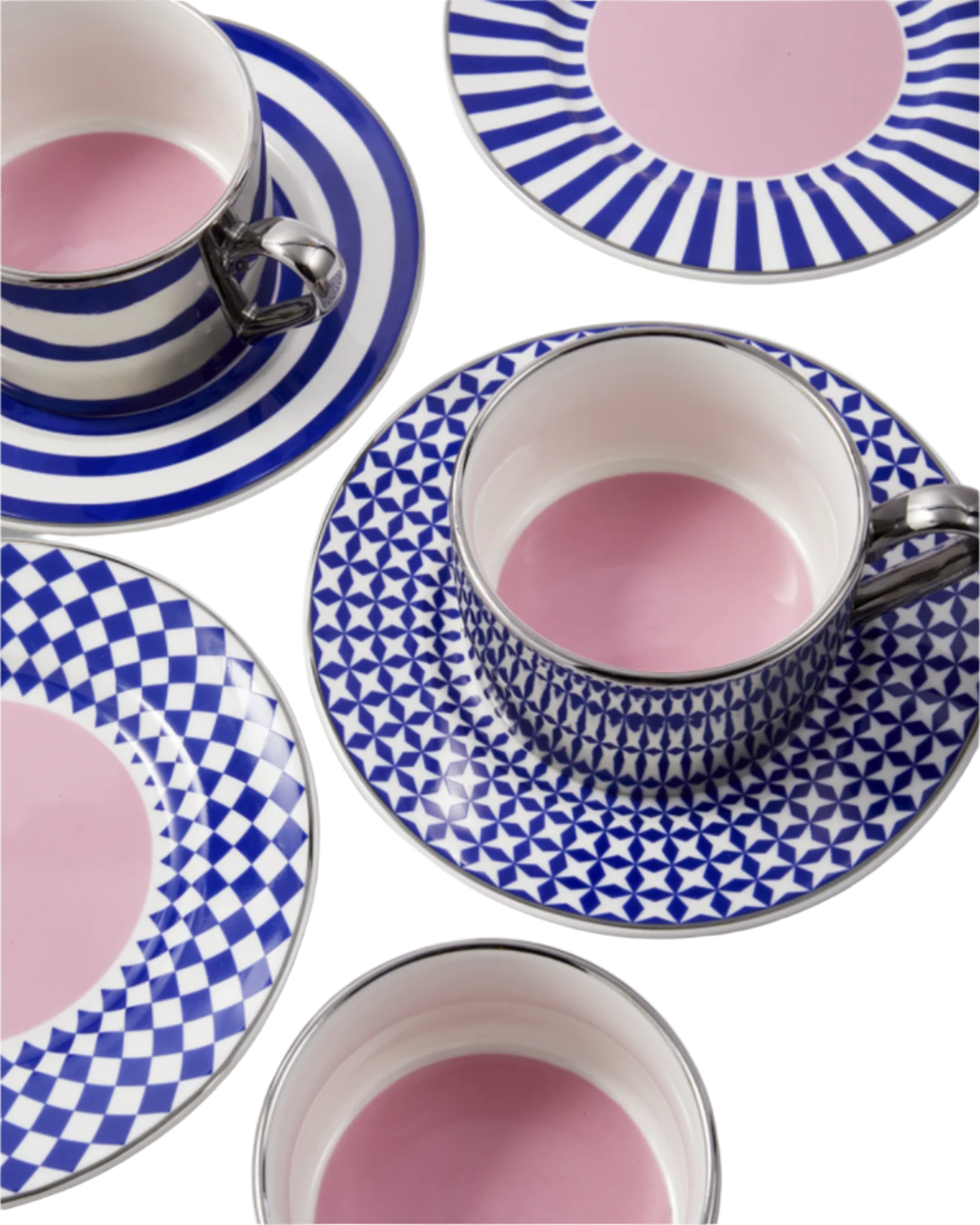 Kaffeetassen-Set AUNTY COFFEE CUPS dunkelblau