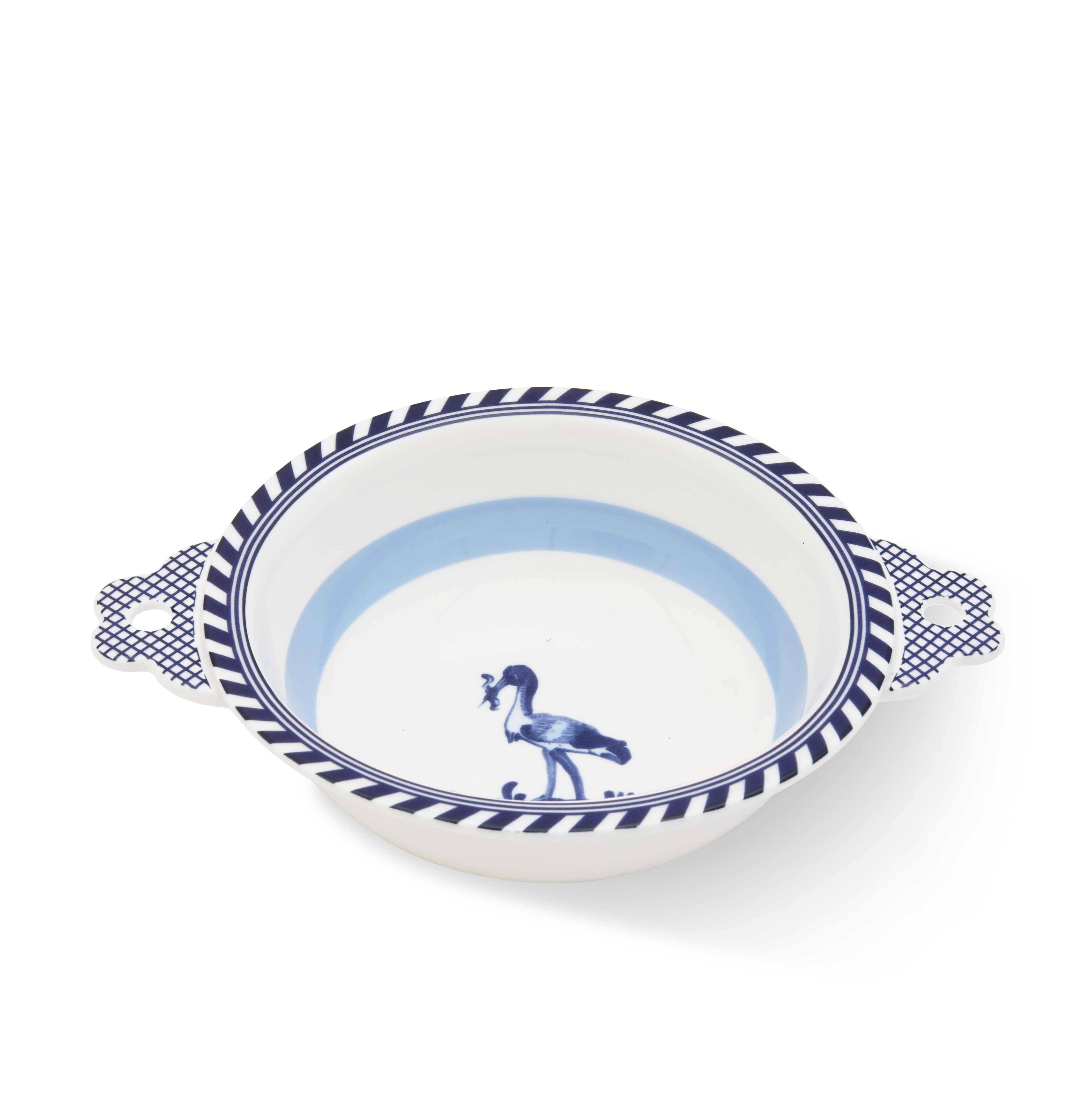 Miska BIRD weiß mit Blau