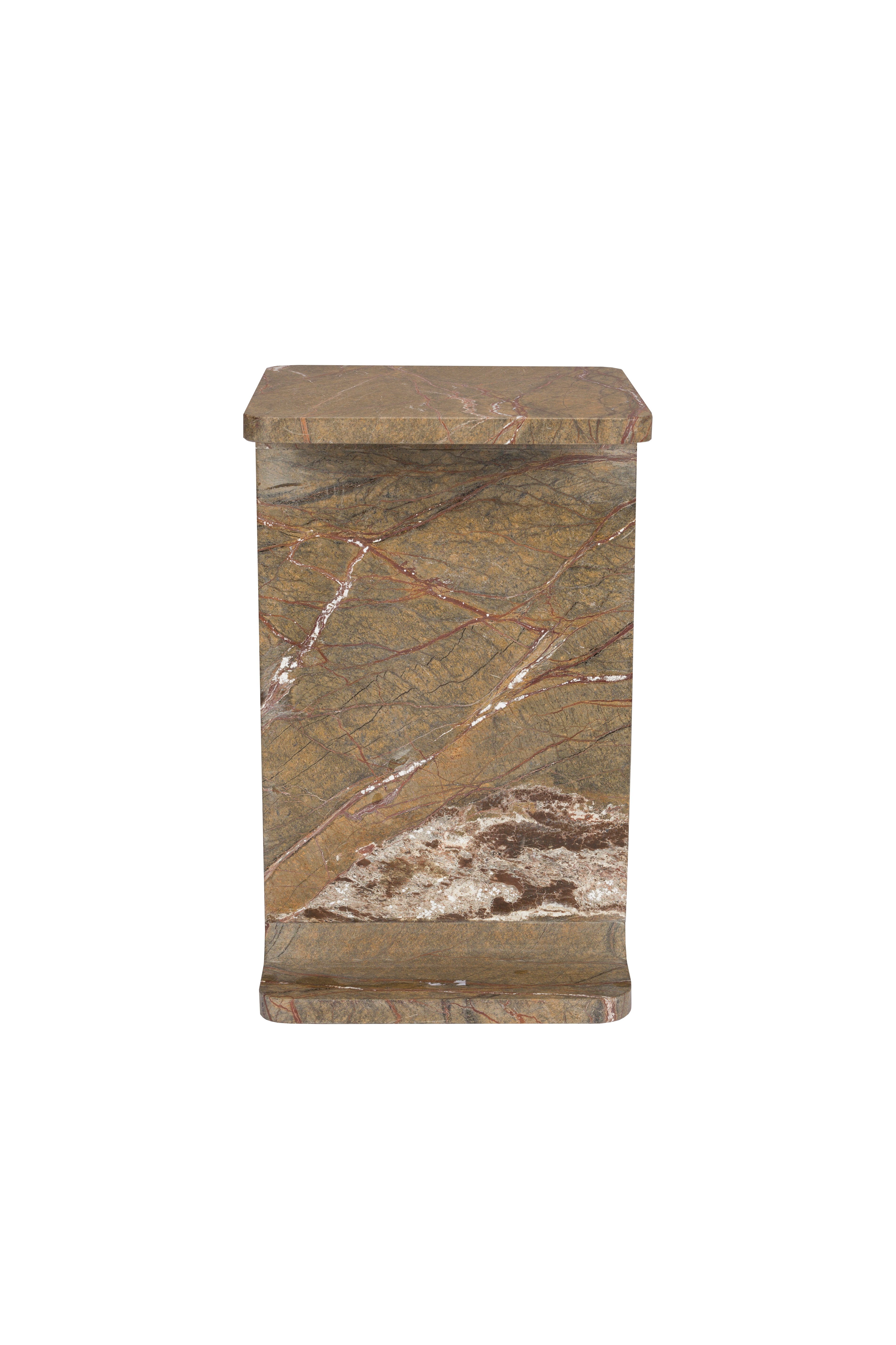 SATPURA side table brown marble