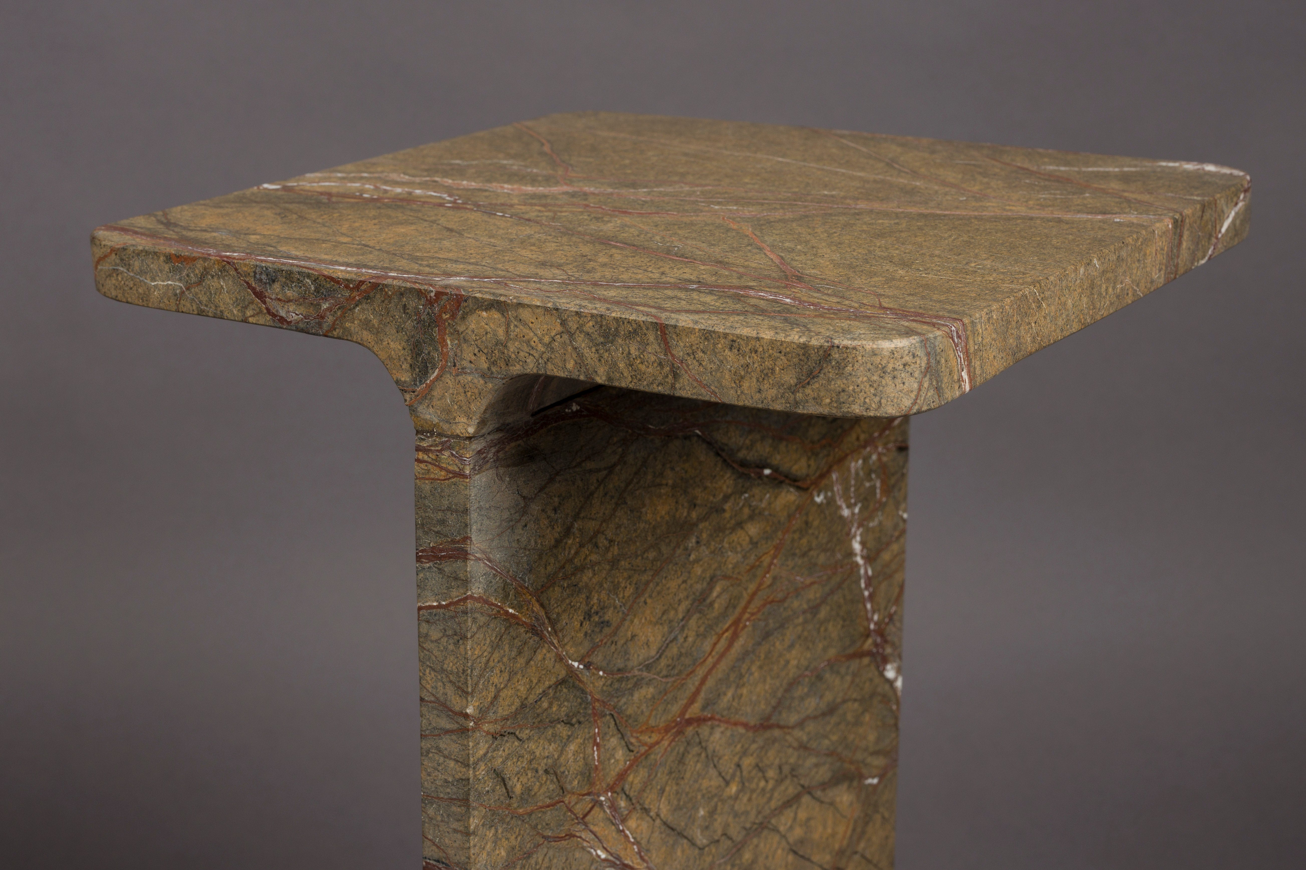 SATPURA side table brown marble