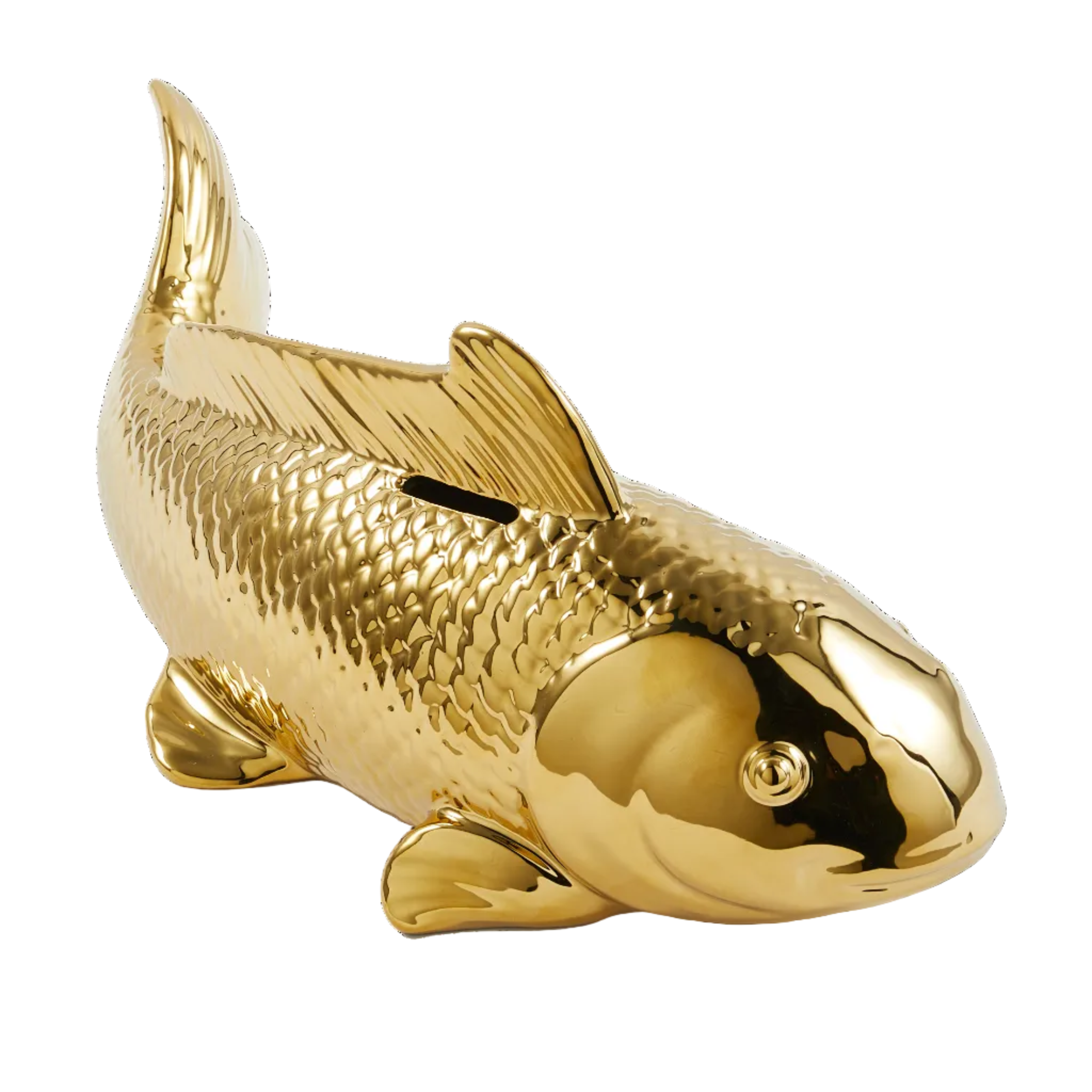 Skarbonka FISCH SPARDOSE gold