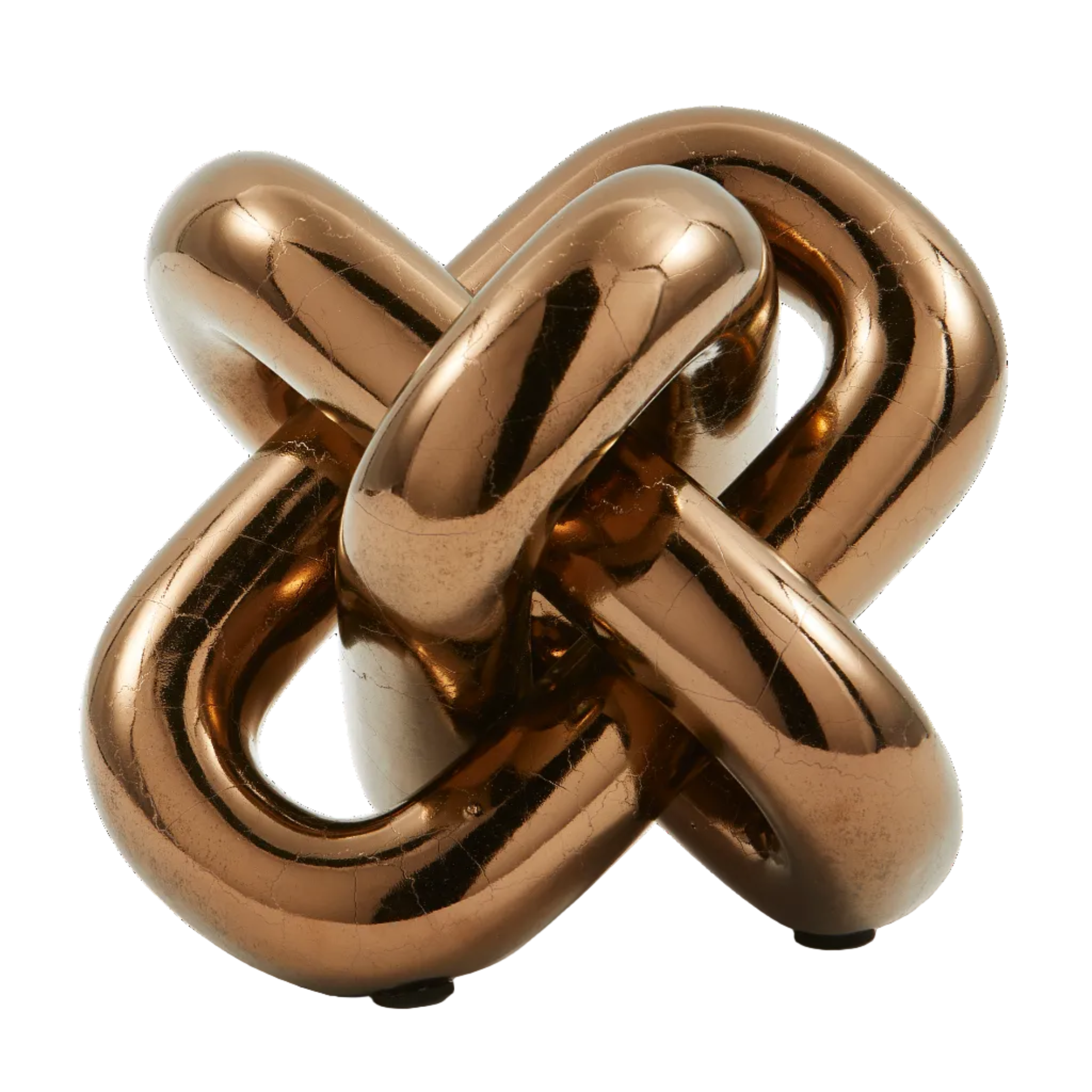 Dekorative Figur MOVING CHAIN kupferfarben