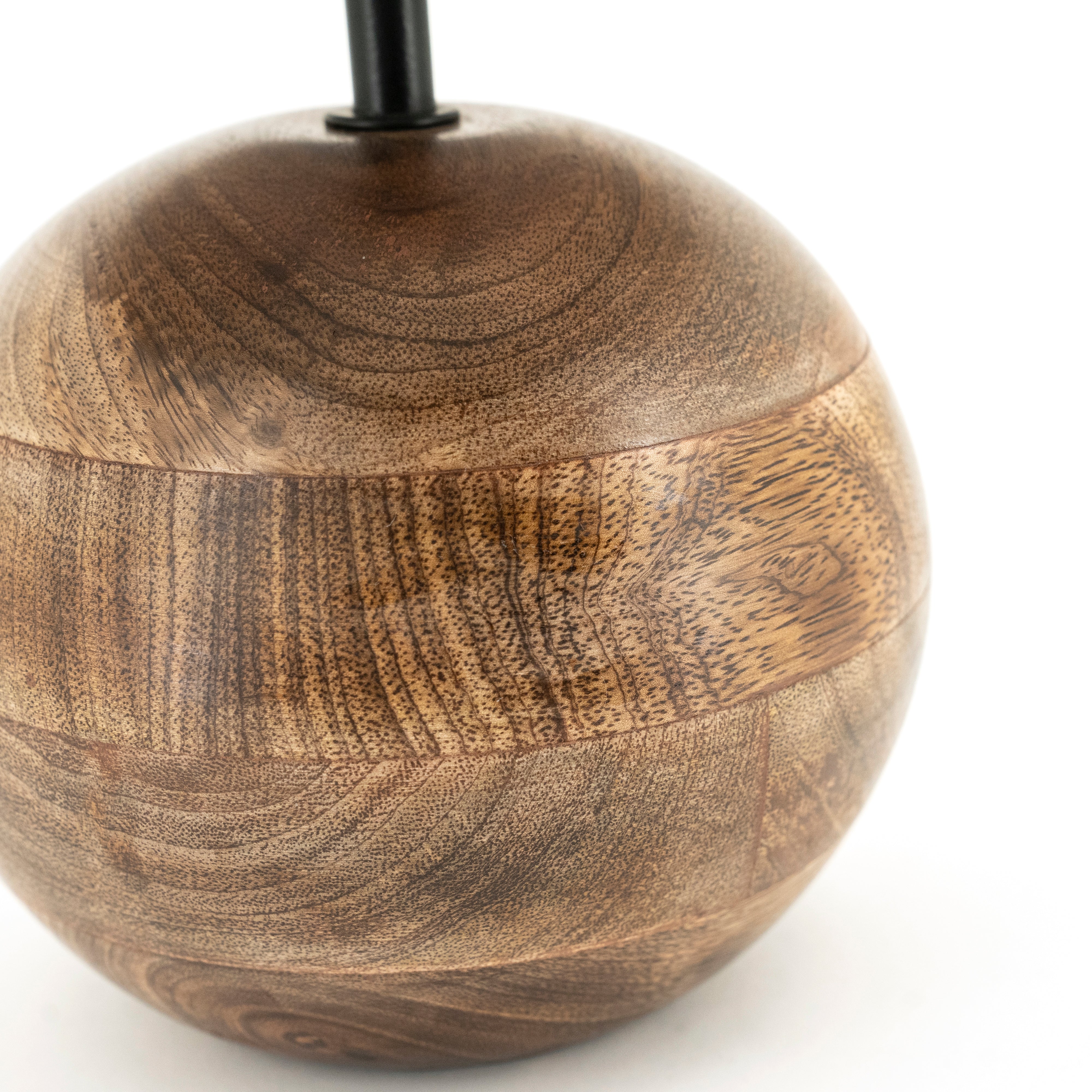 GADJA Jute Table Lamp with Wooden Base