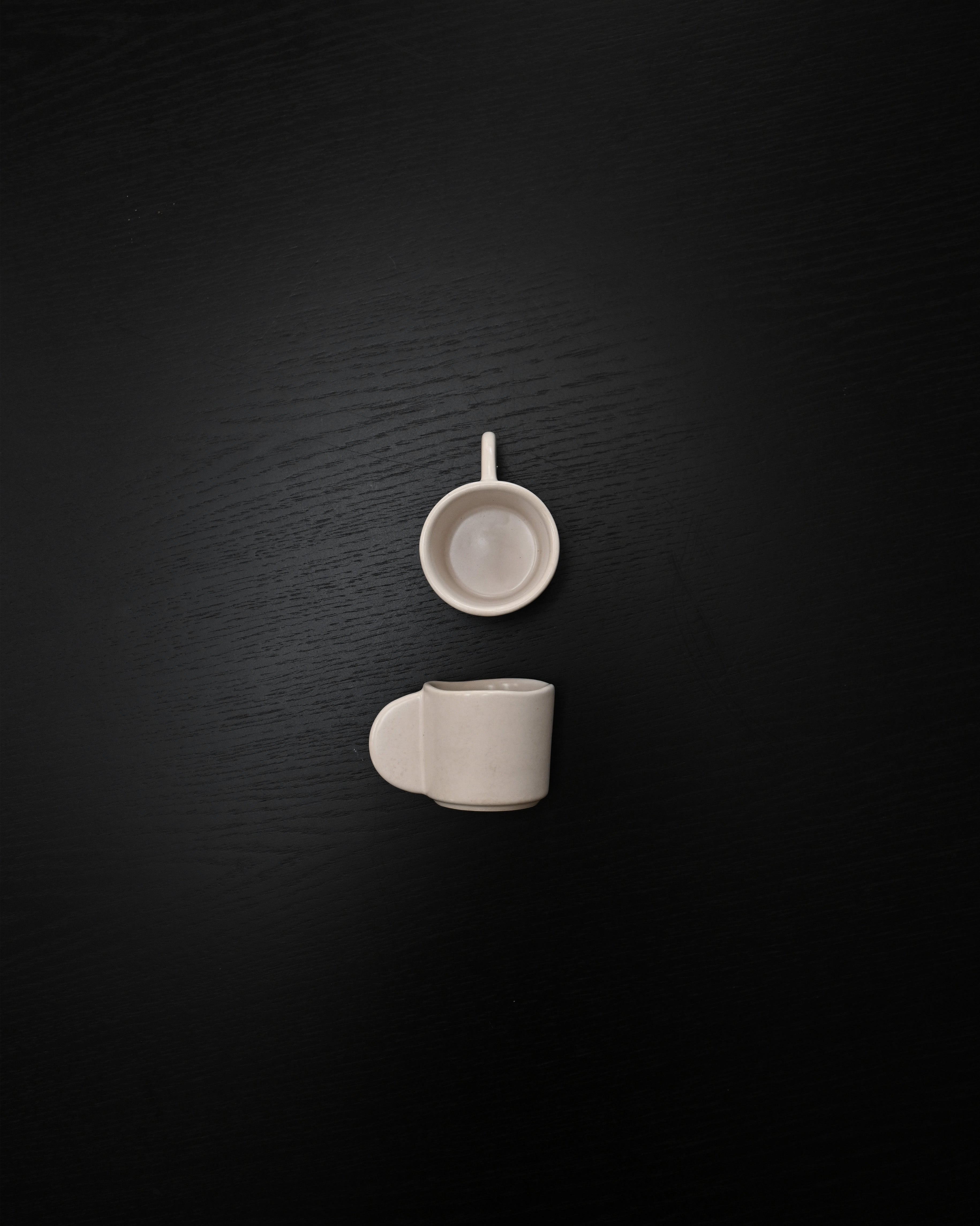 Native White Stoneware Espresso Cup Set