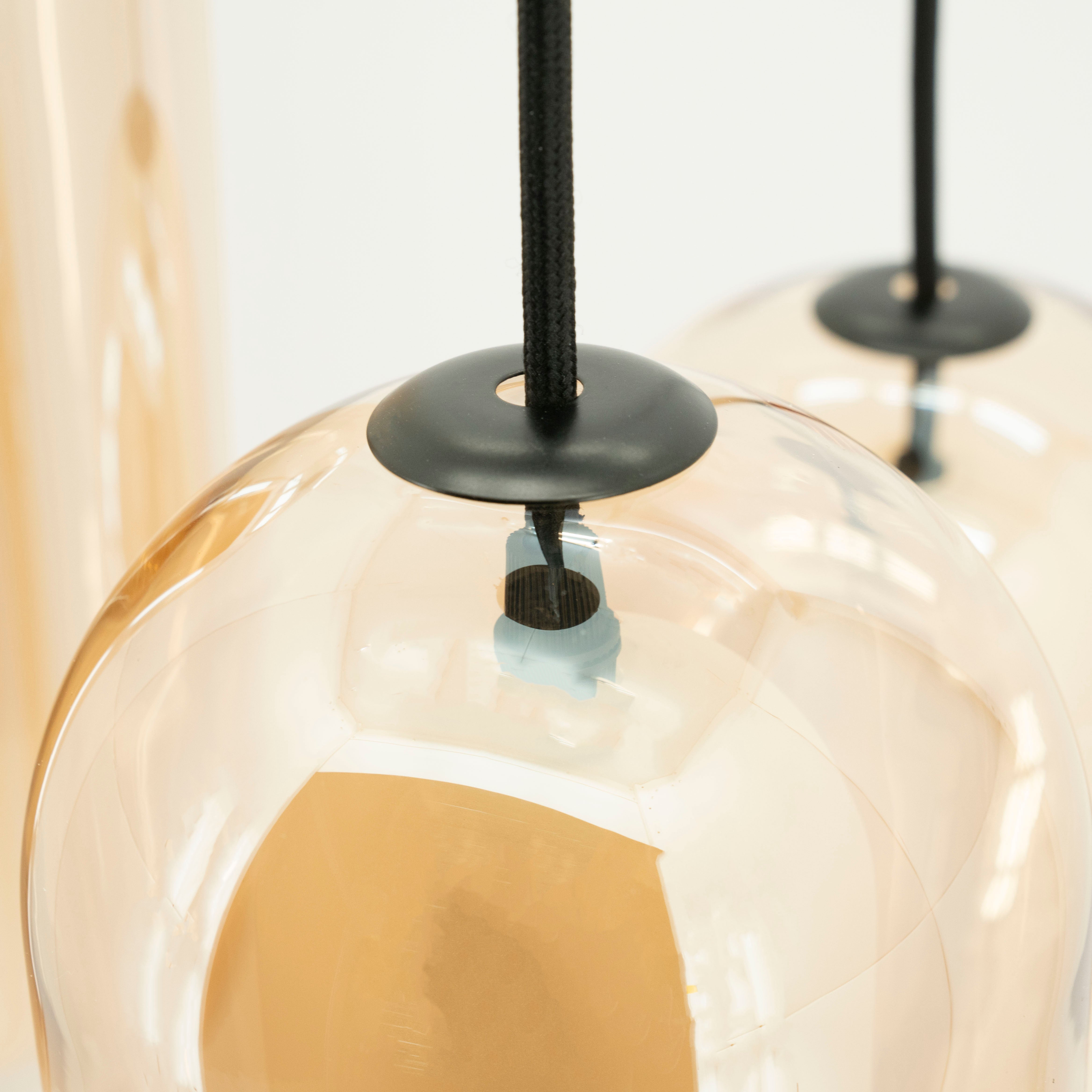 SHONA gold glass chandelier