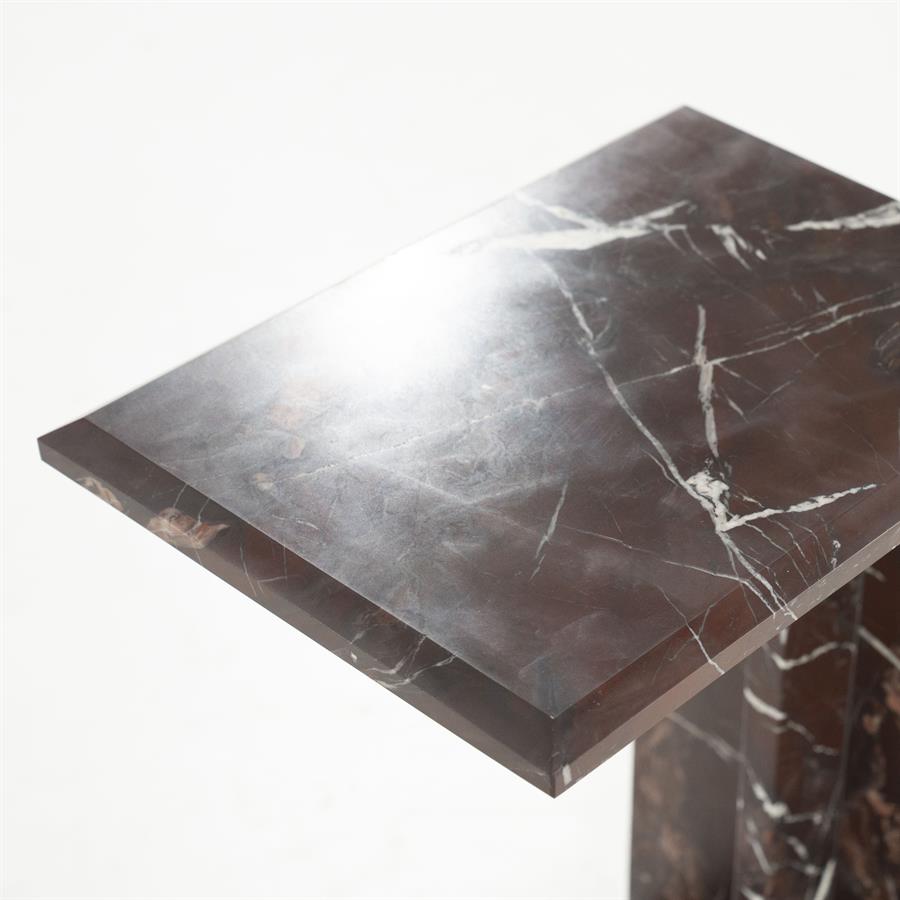 Beistelltisch MIRAGE bordeaux Marmor