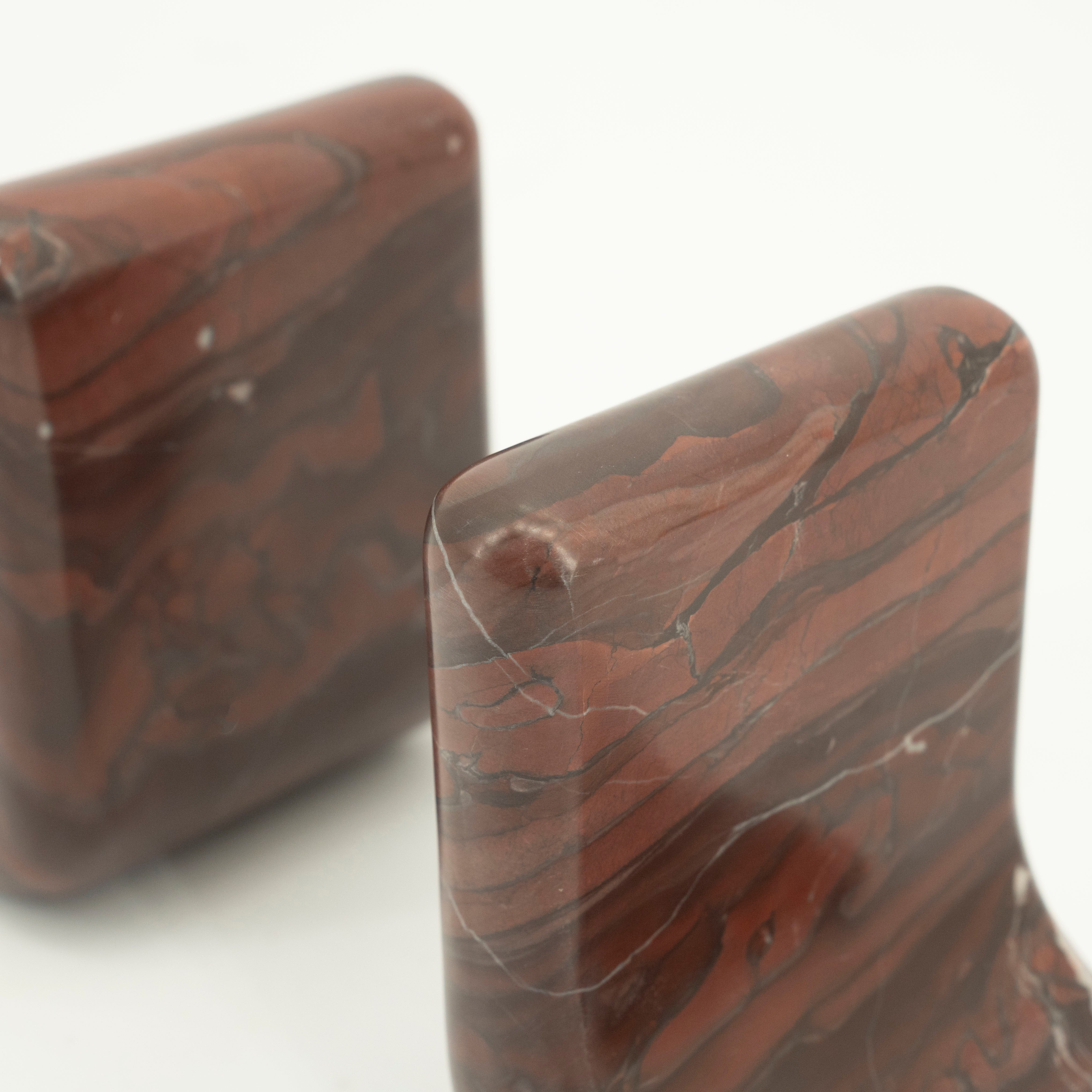 VERDE Bookend brown marble