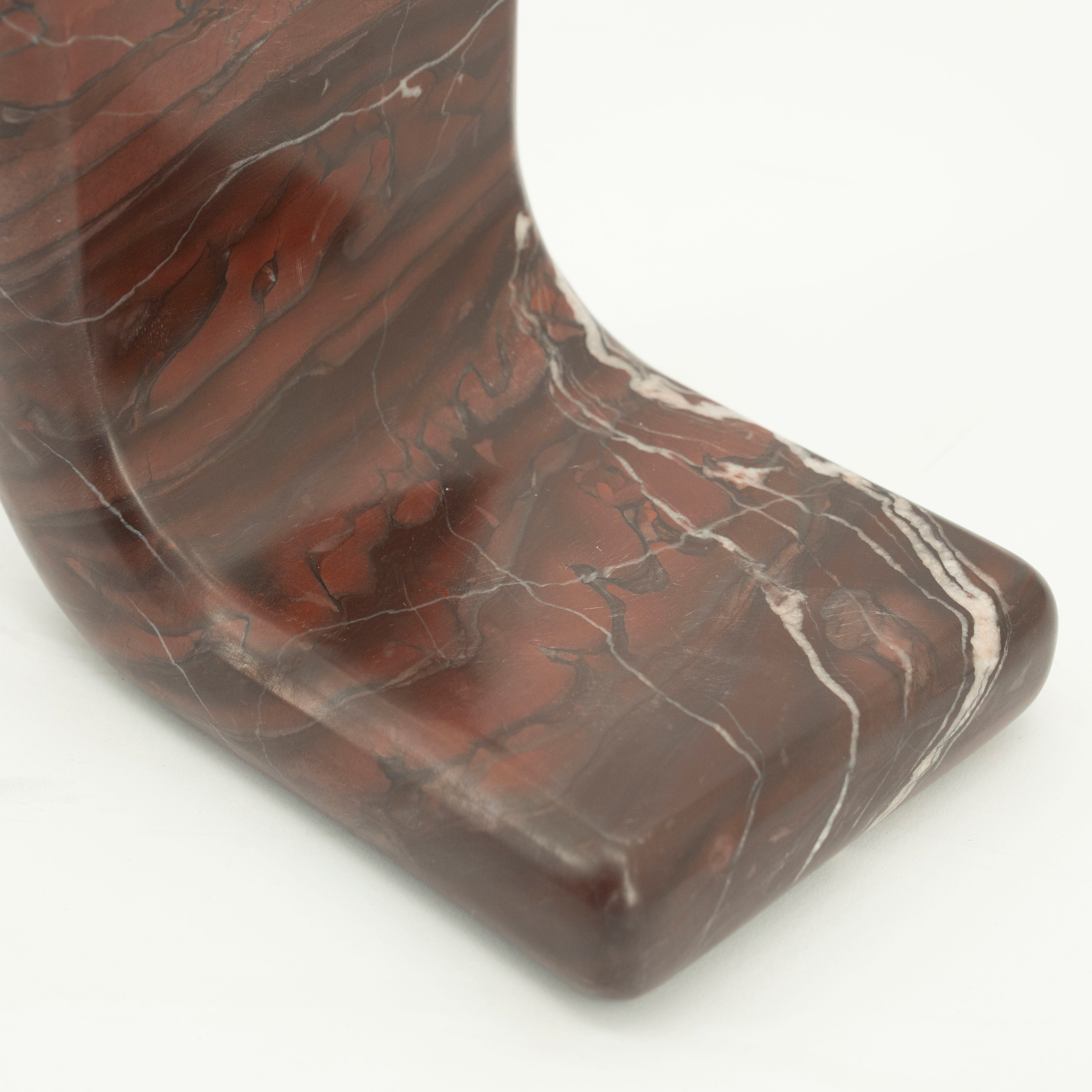 VERDE Bookend brown marble