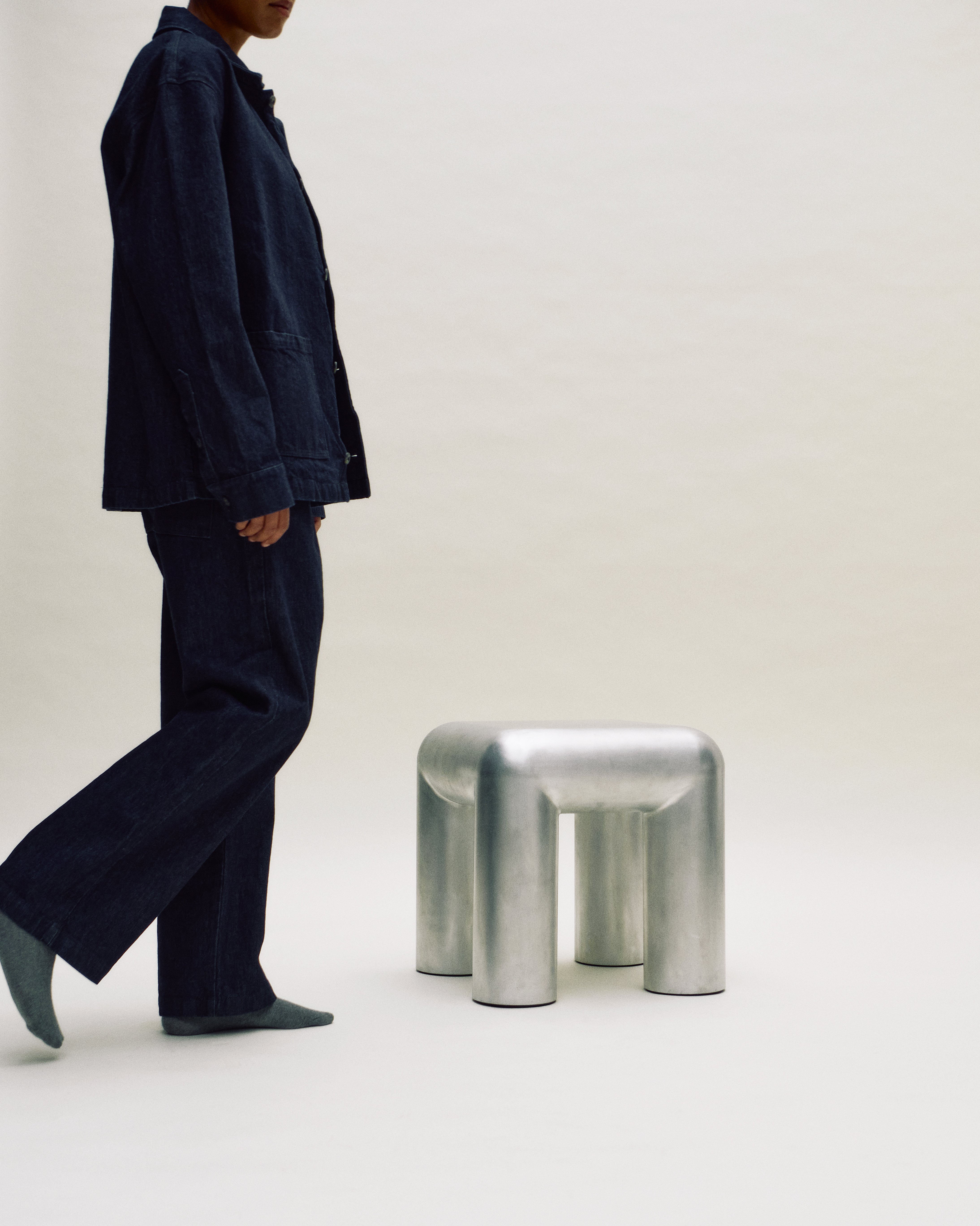 CUBIO Aluminum Side Table