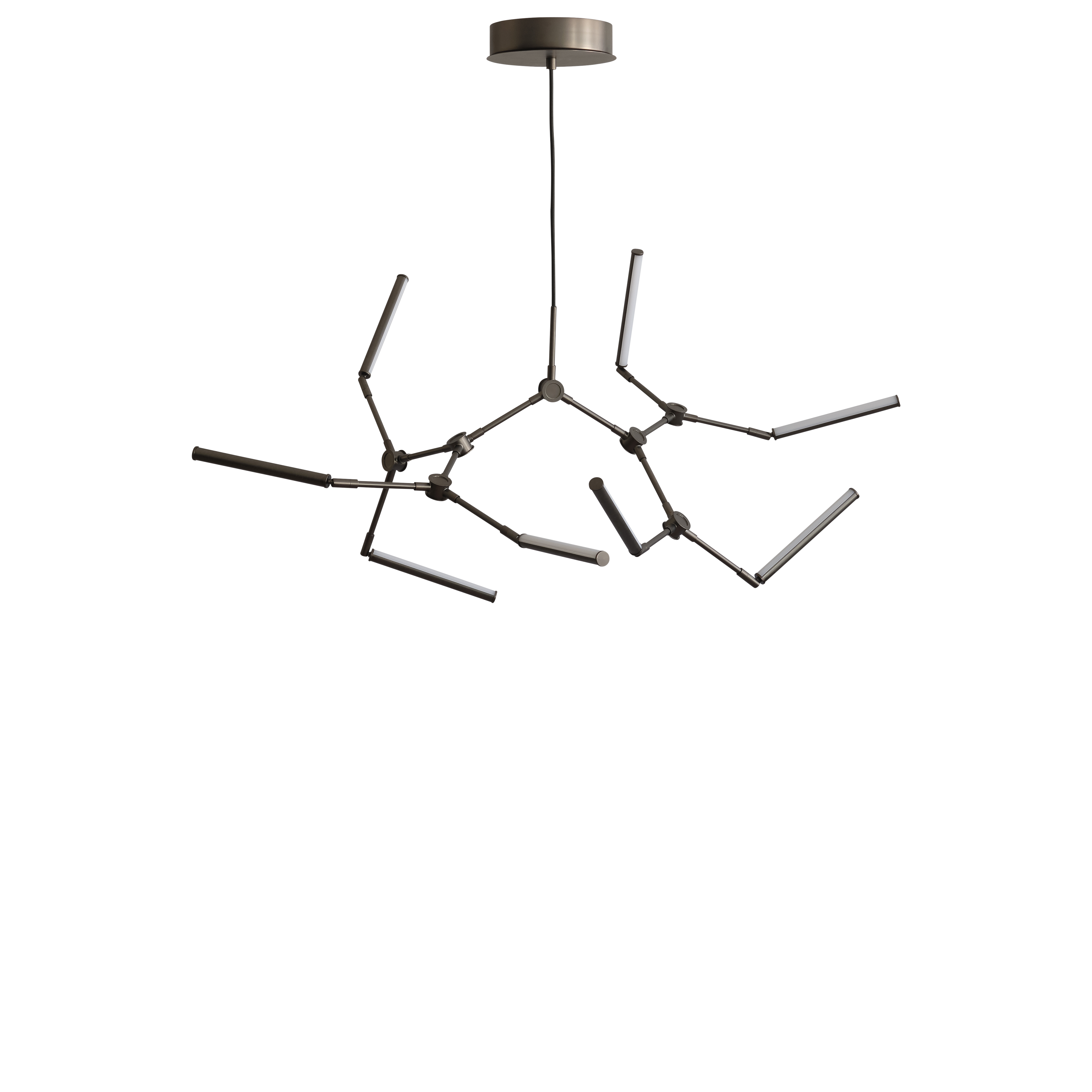 Kronleuchter STICK braun