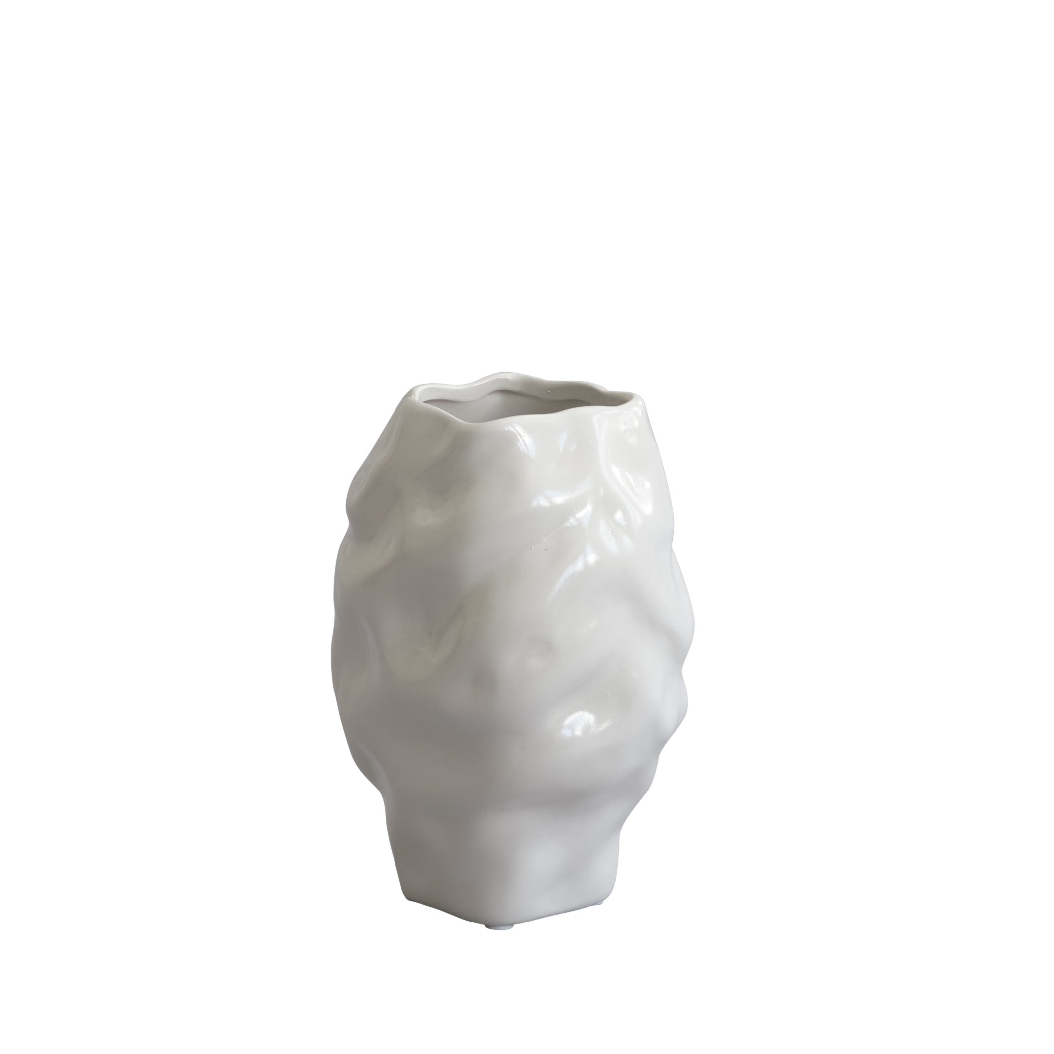 KATACHI Vase white ceramic