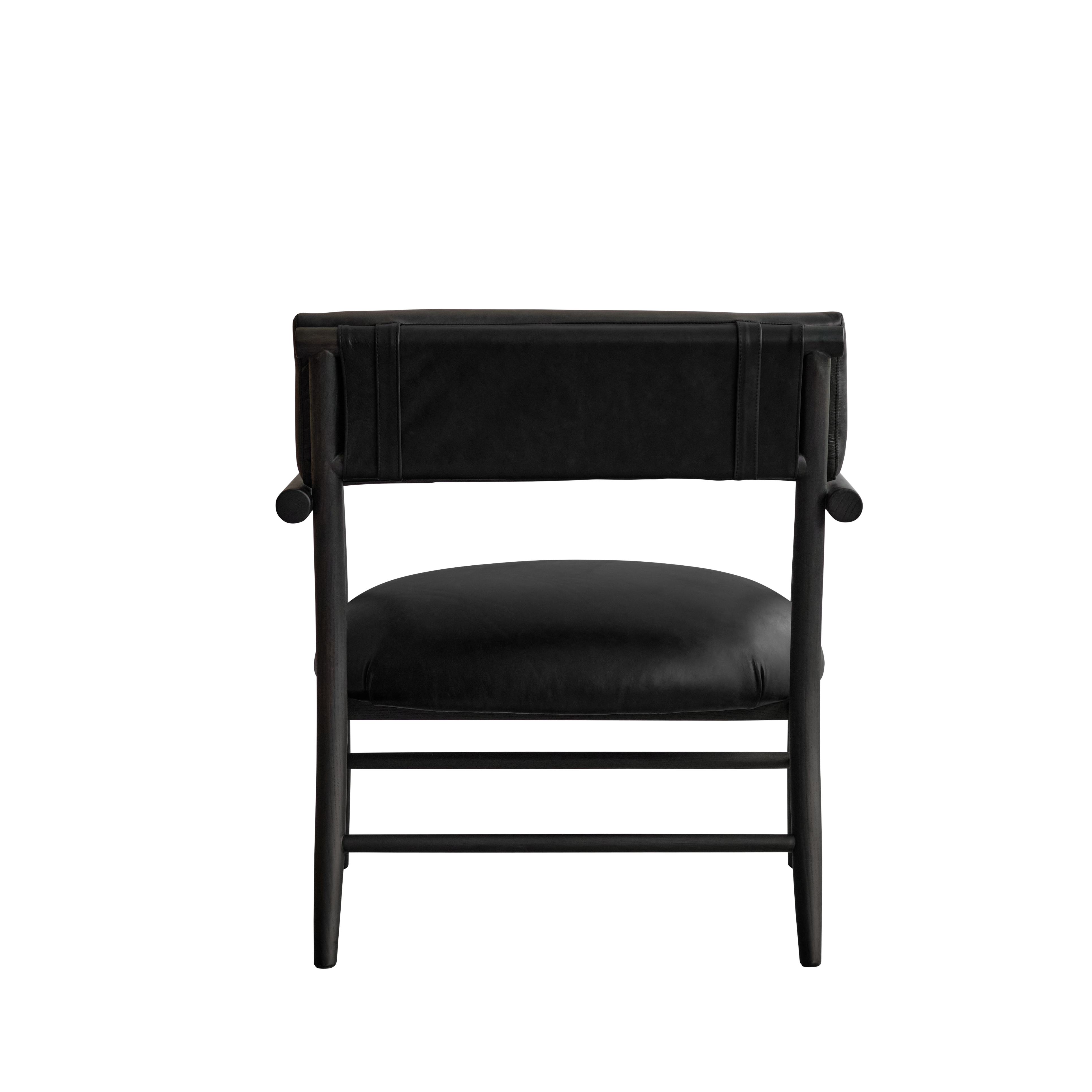 Fotel NAMA schwarze Anilinleder