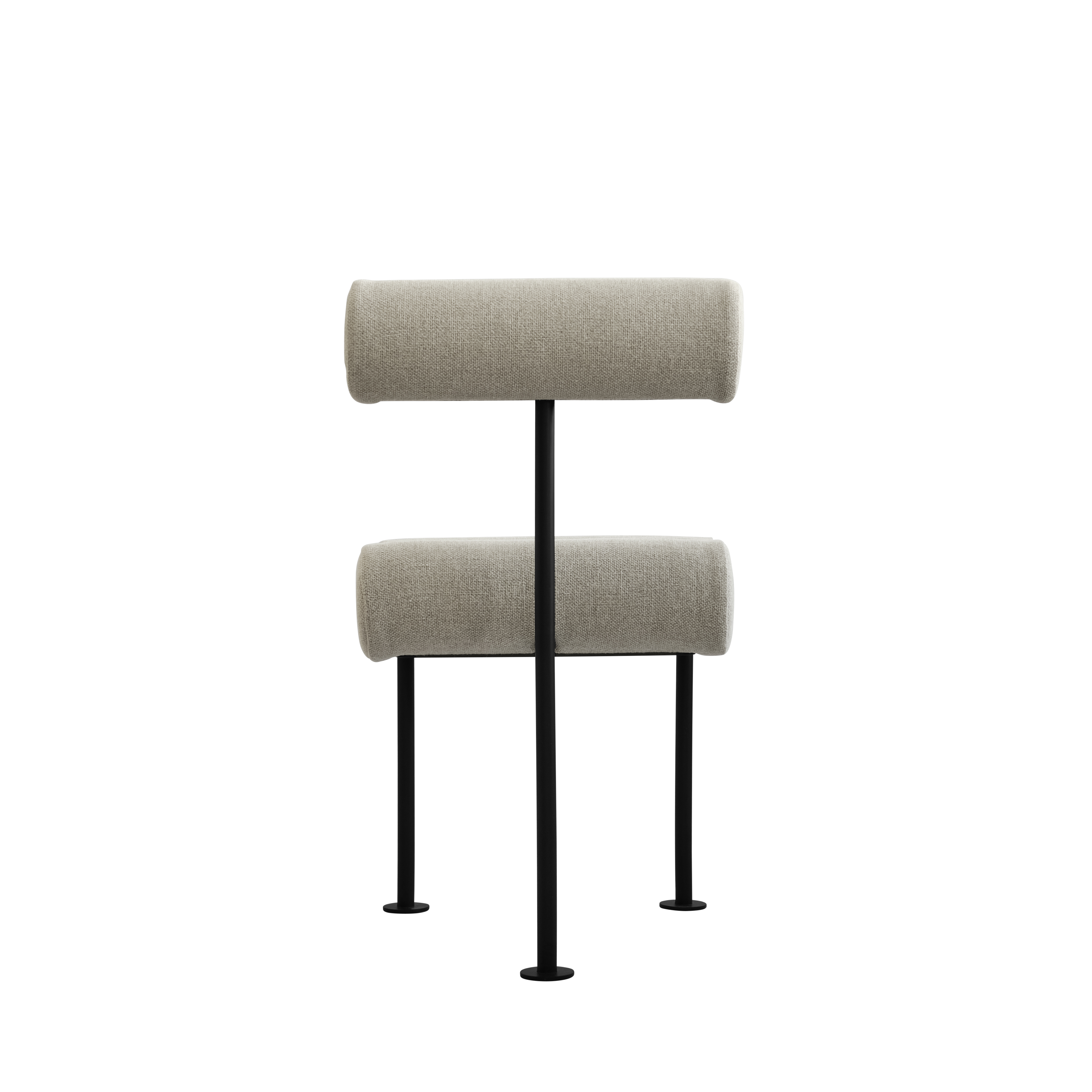 HIRO chair beige with black base