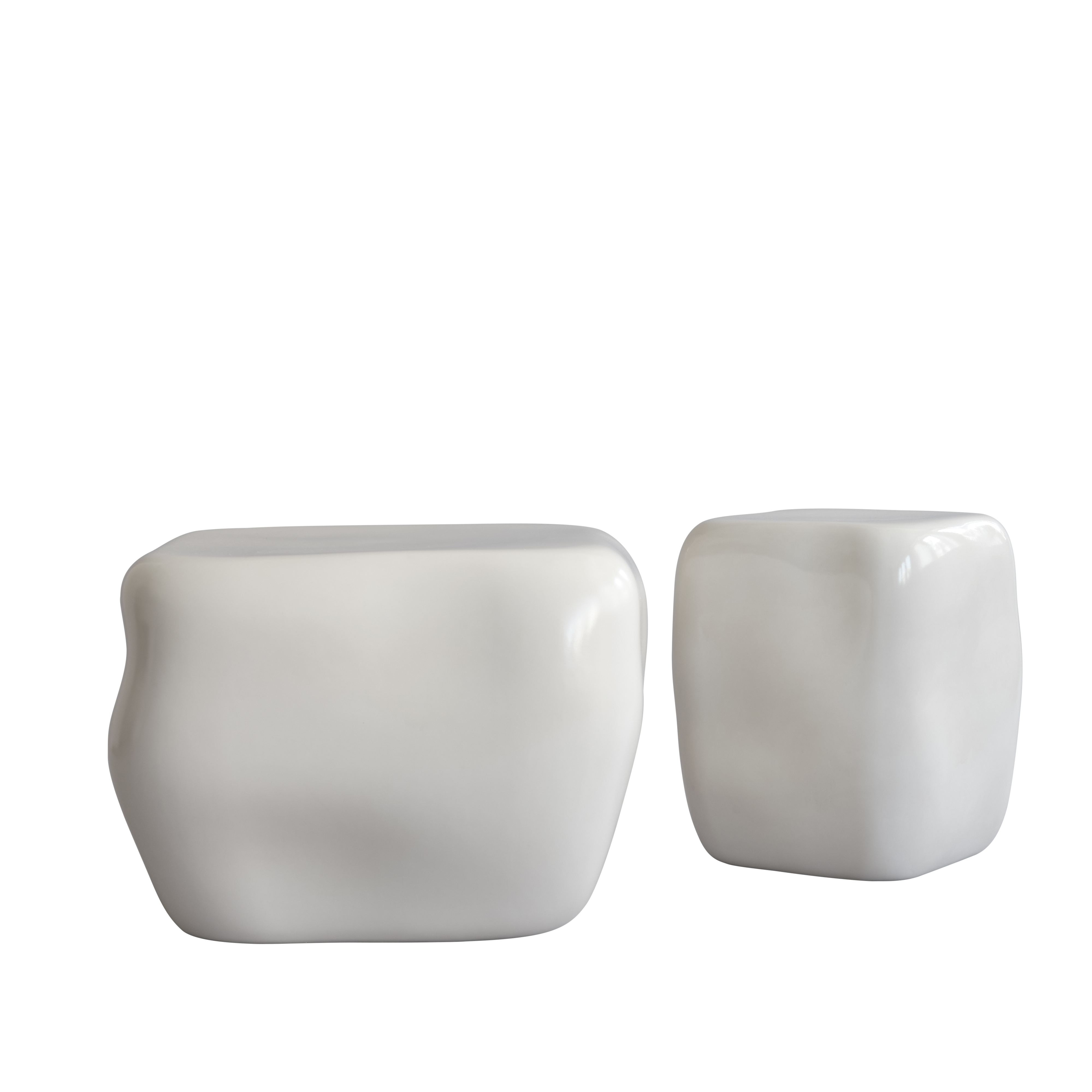 Couchtisch ISHI weiße Keramik