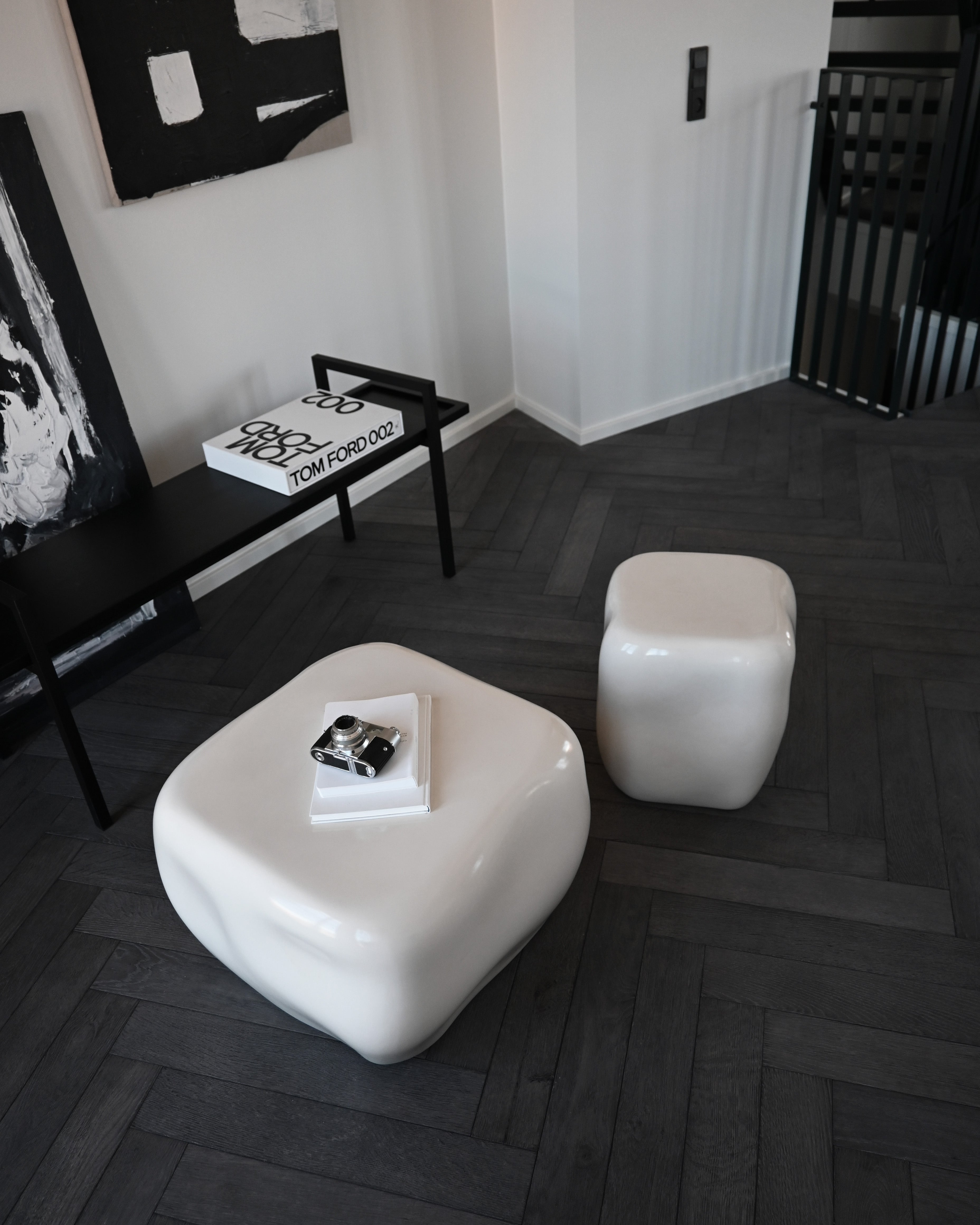 Couchtisch ISHI weiße Keramik