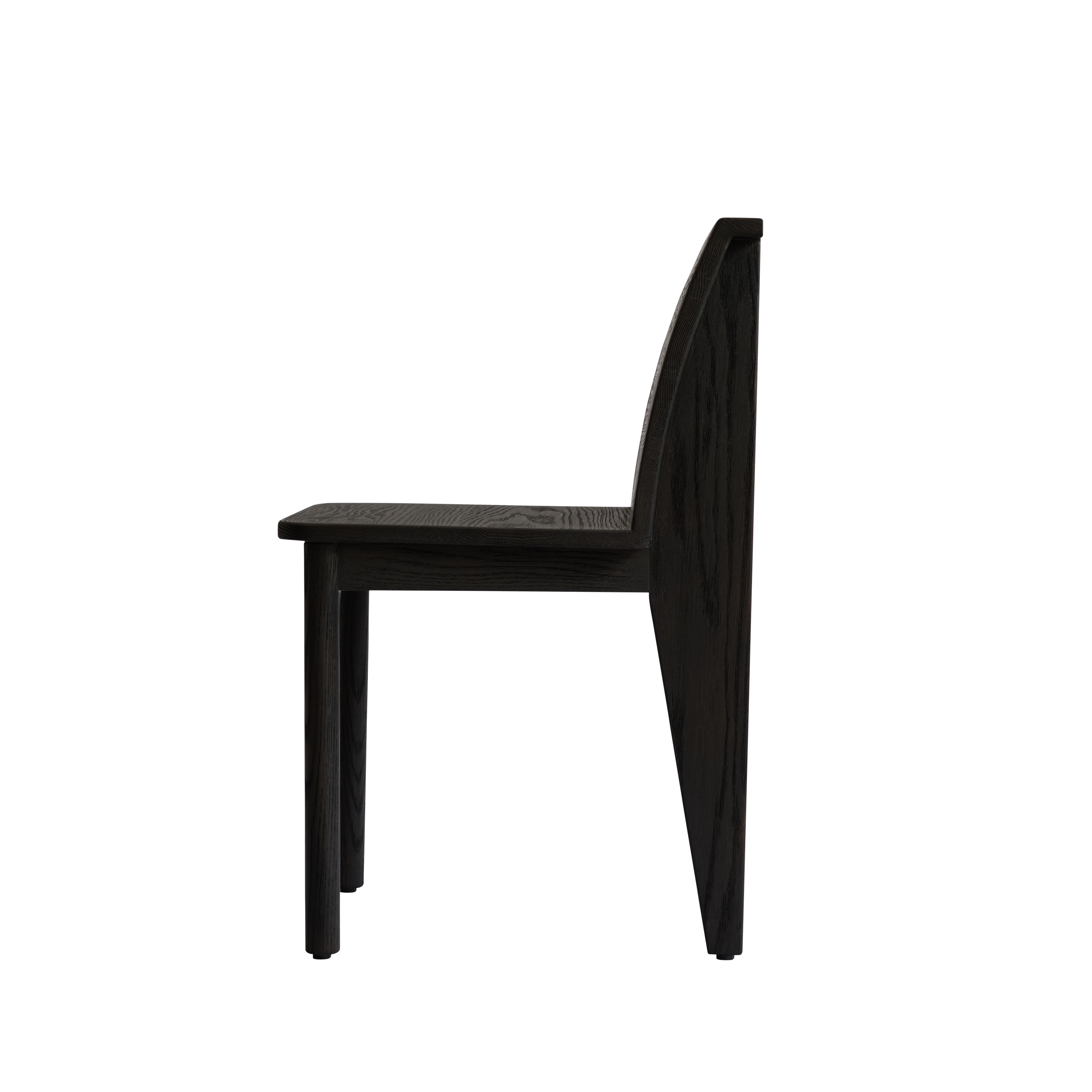 BRUTUS SLIM Chair black oak