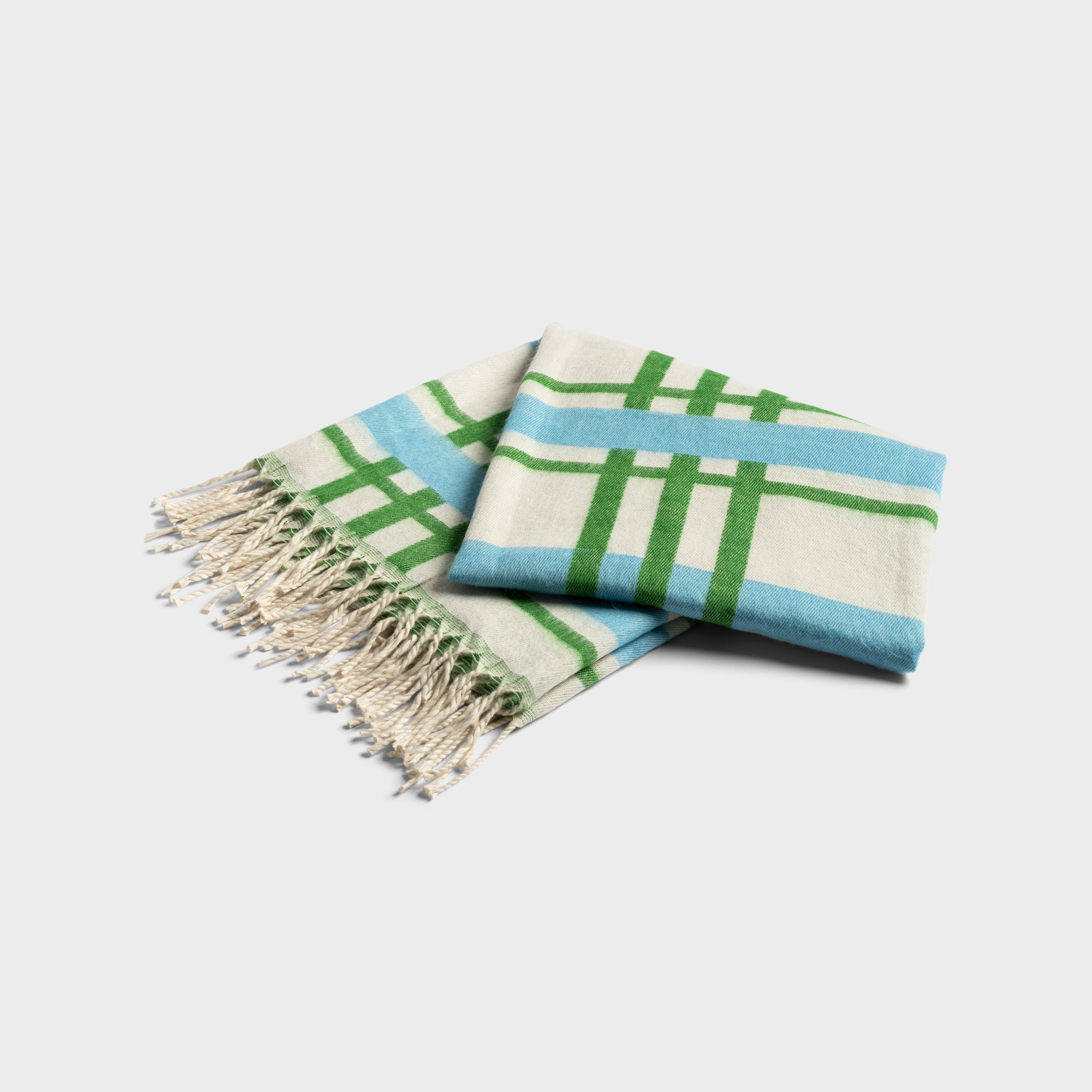 Pled PLANO beige with green and blue