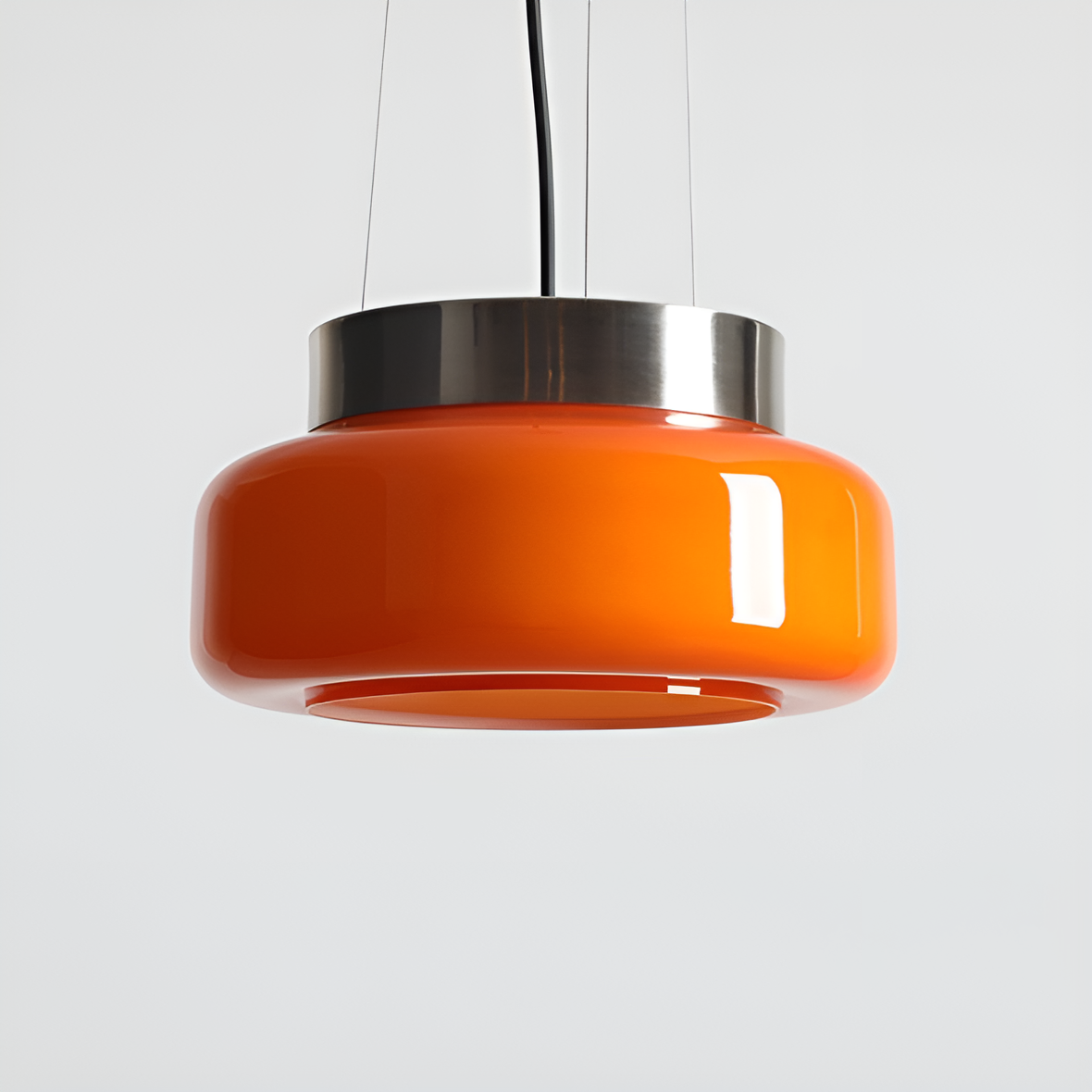 Bonbon orange hanging lamp