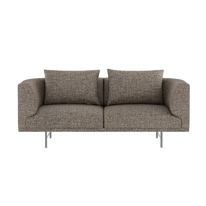 2-Seater Sofa CHIMNEY Brown Boucle with Steel Base