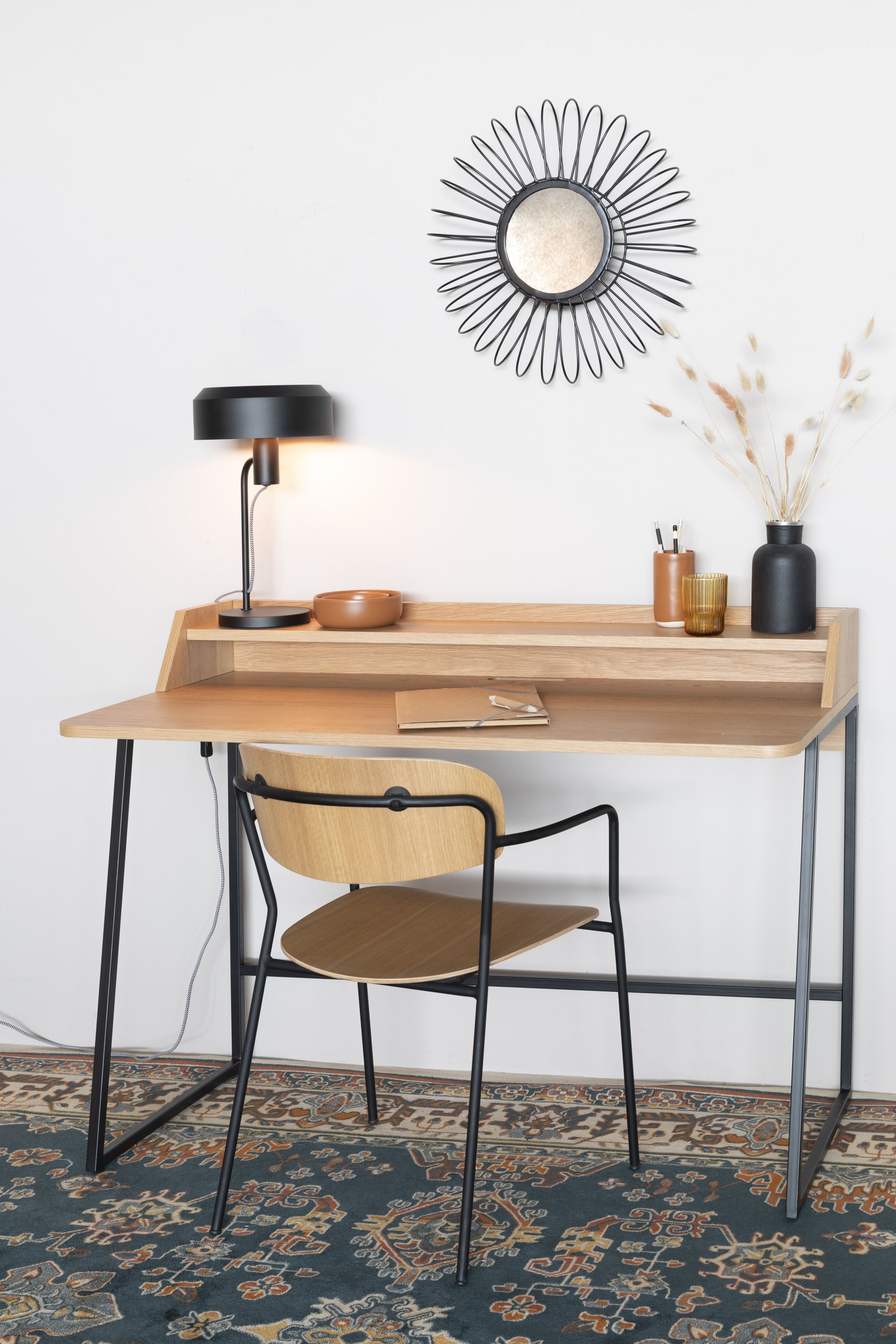 Desk with giorgio oak veneer