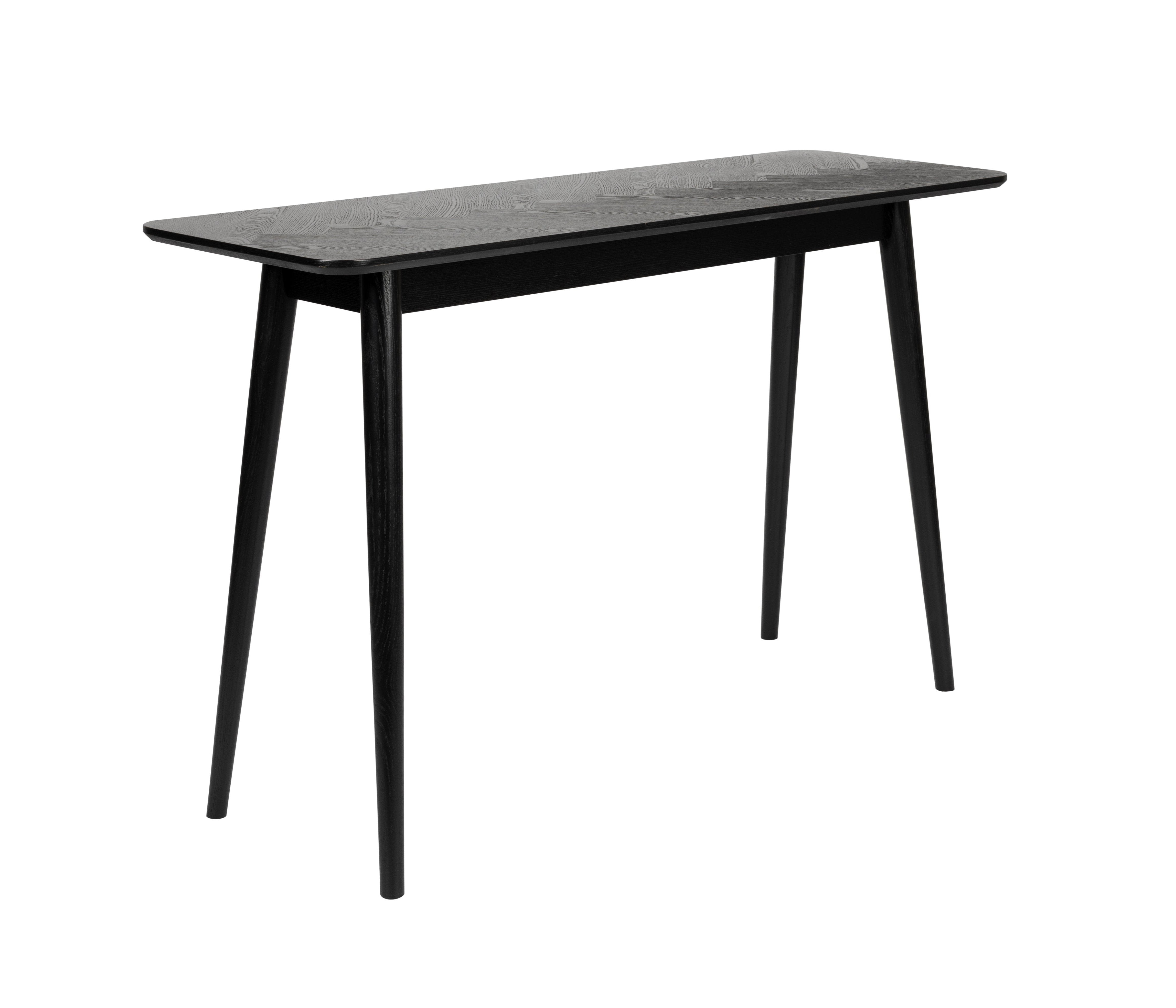 Fabio console black oak veneer