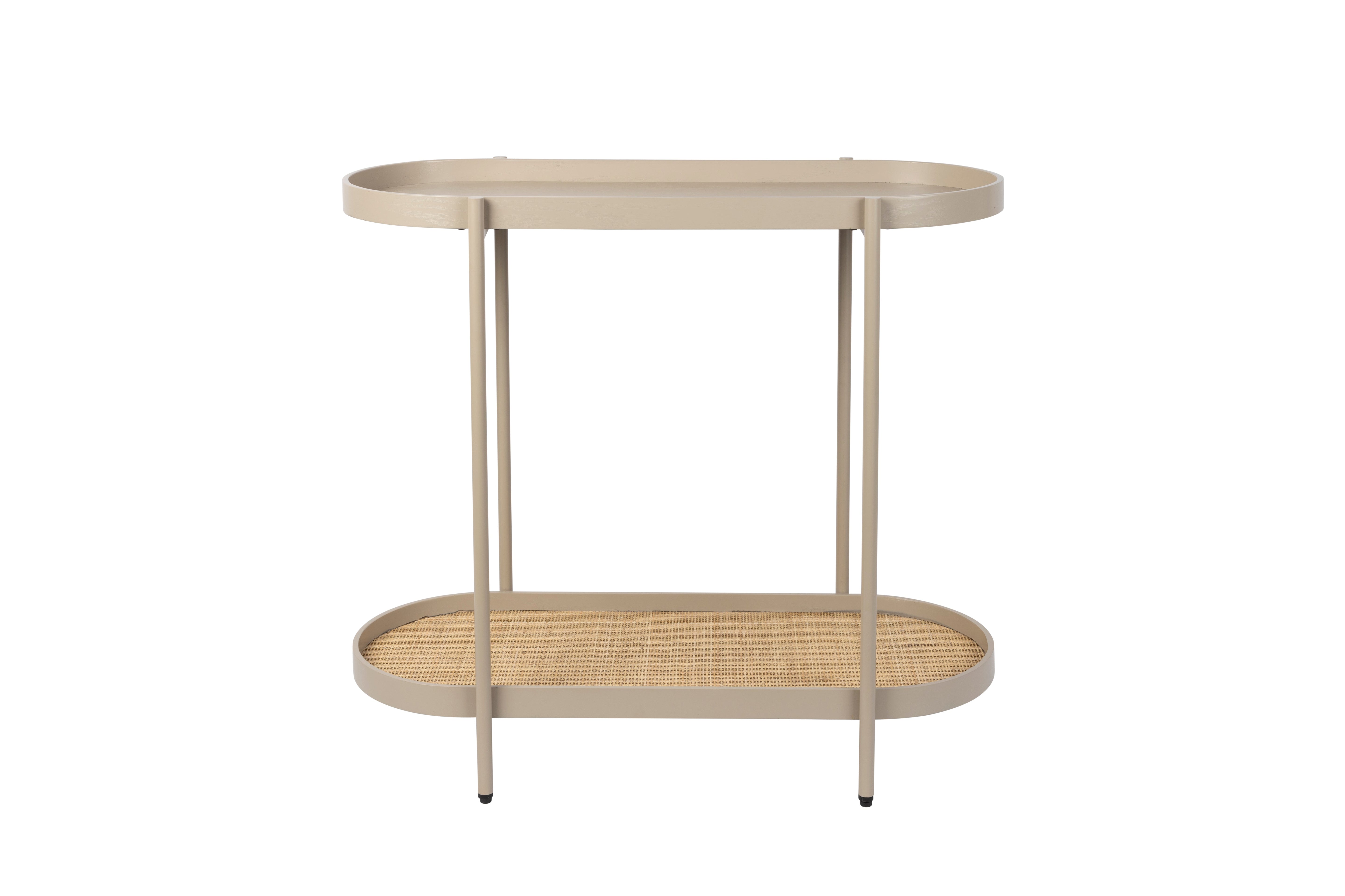 Amaya Beige console with rattan