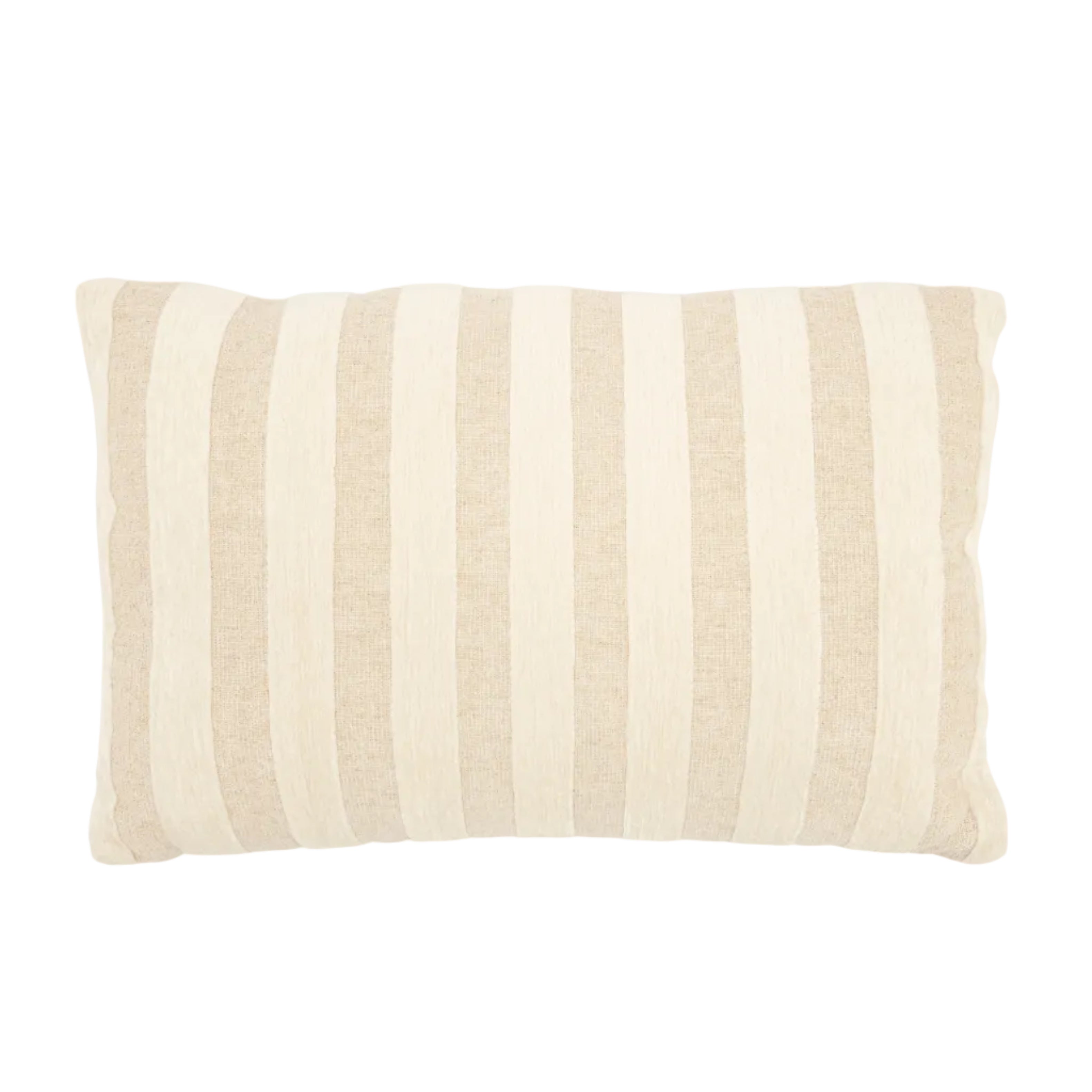 RAYA Cushion in Beige Stripes