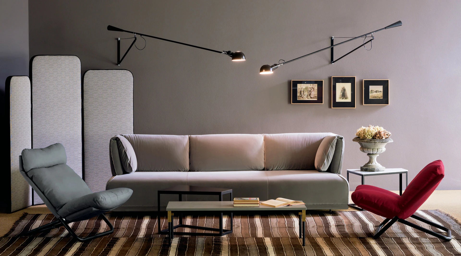 Wall lamp with arm 265 white