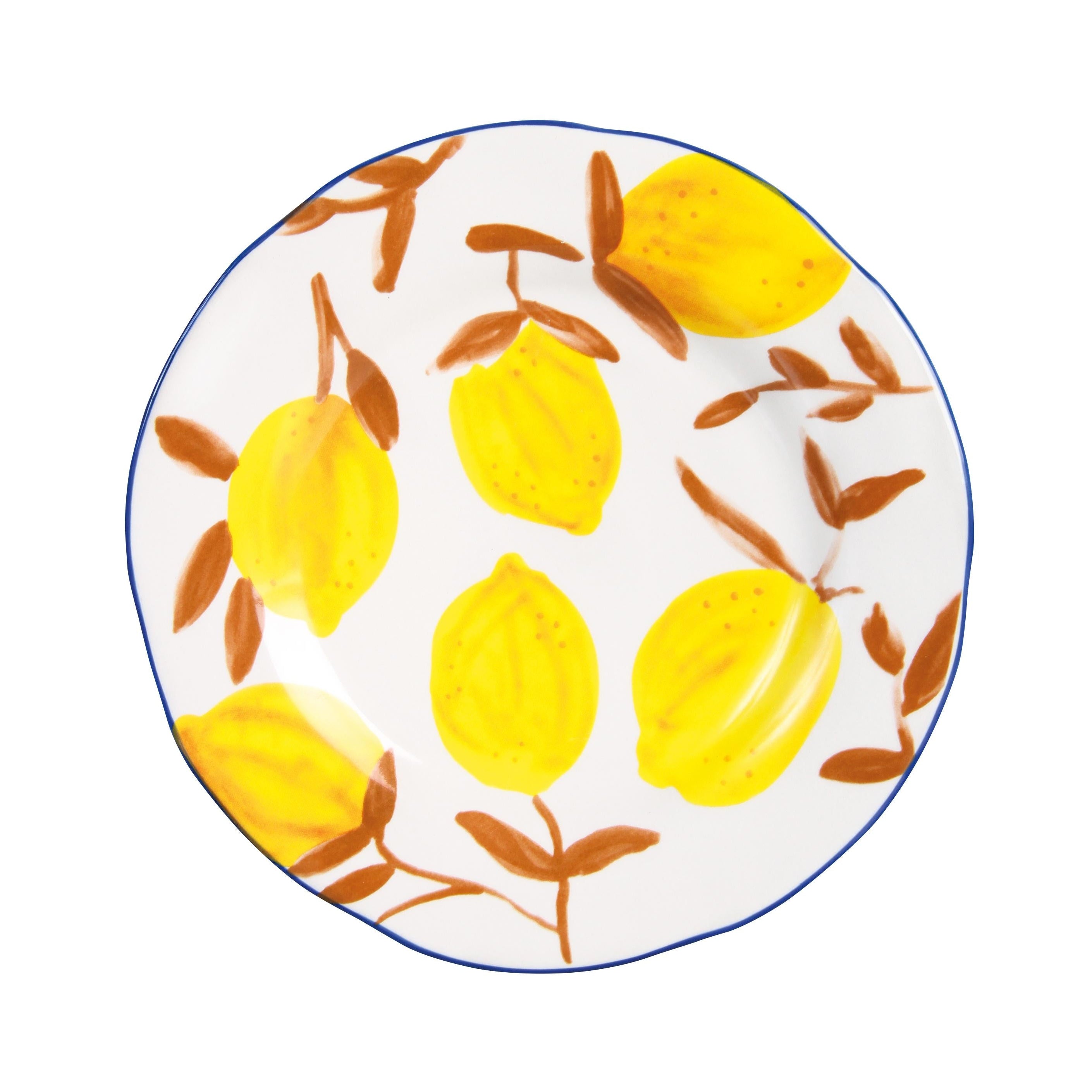 LEMON TWIG Colorful Stoneware Plate Set