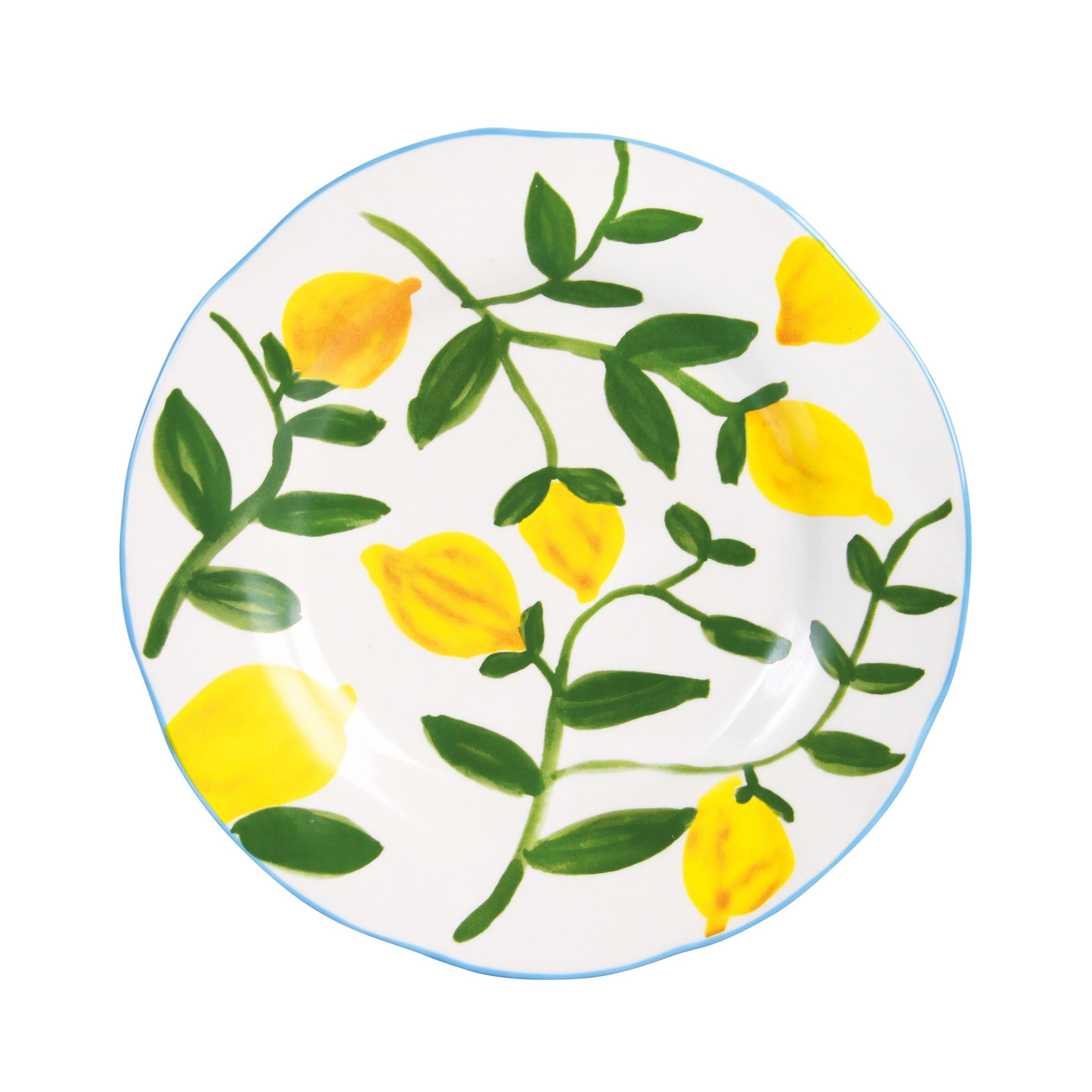 LEMON TWIG Colorful Stoneware Plate Set