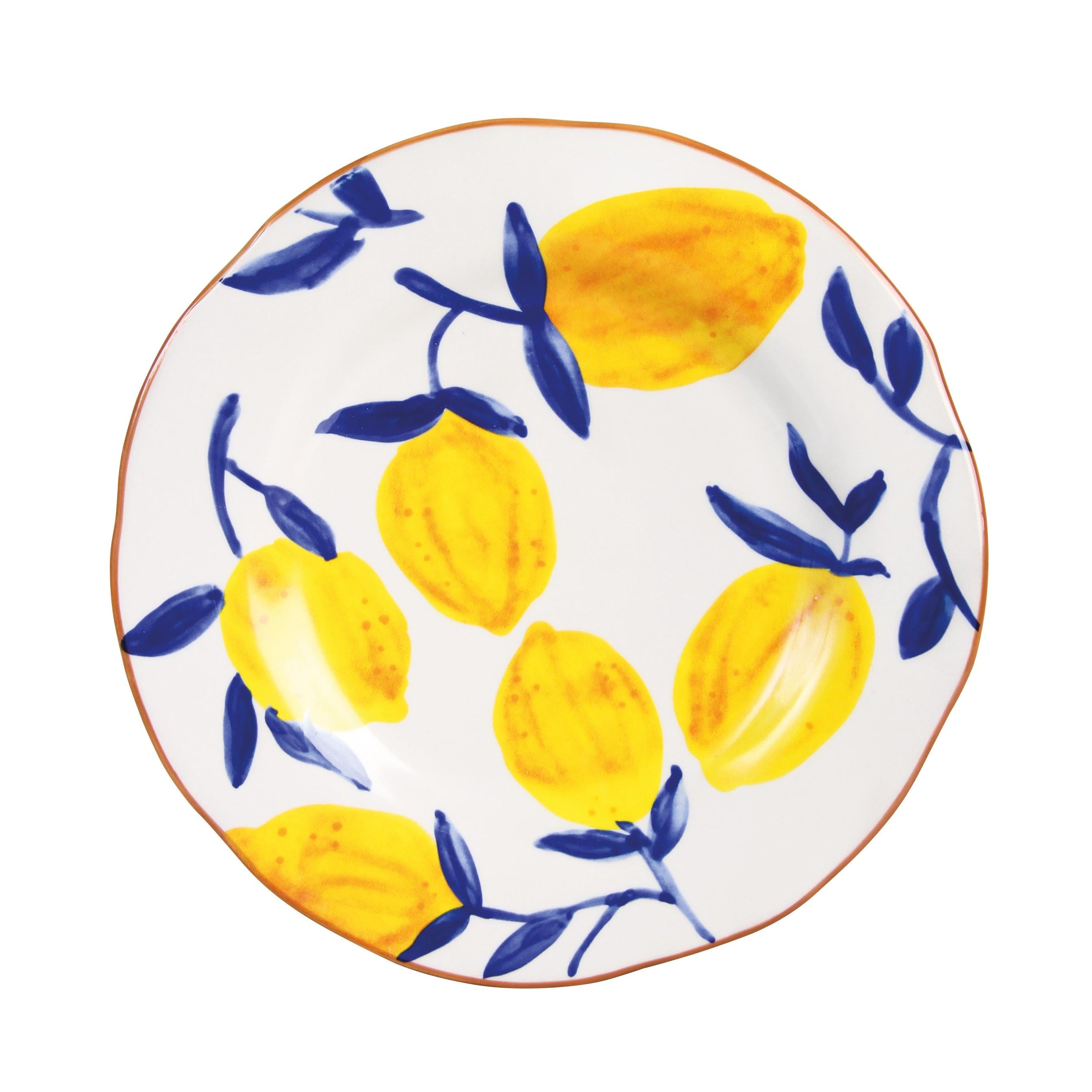 LEMON TWIG Colorful Stoneware Plate Set