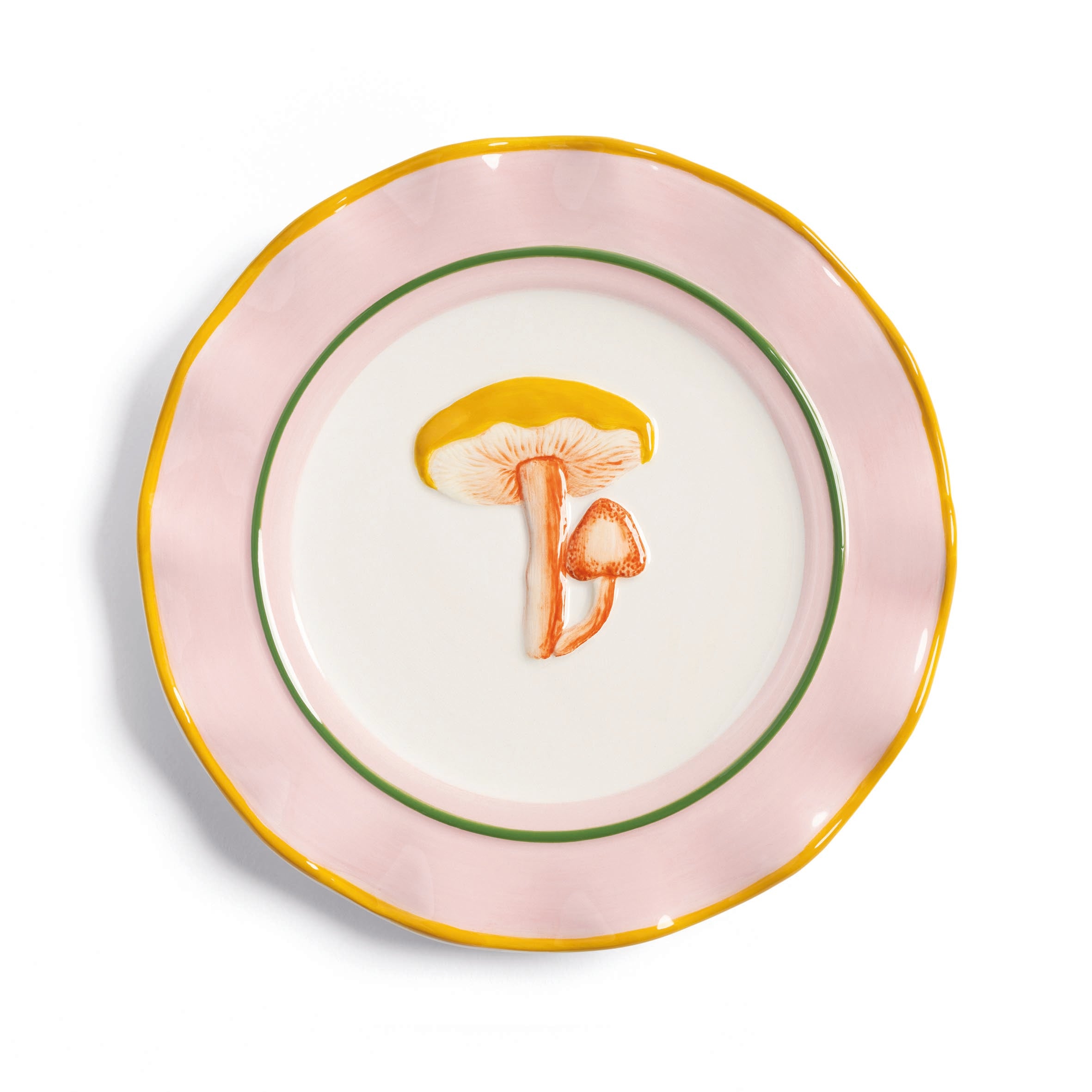 Colorful MAGIC MUSHROOM Dessert Plate Set