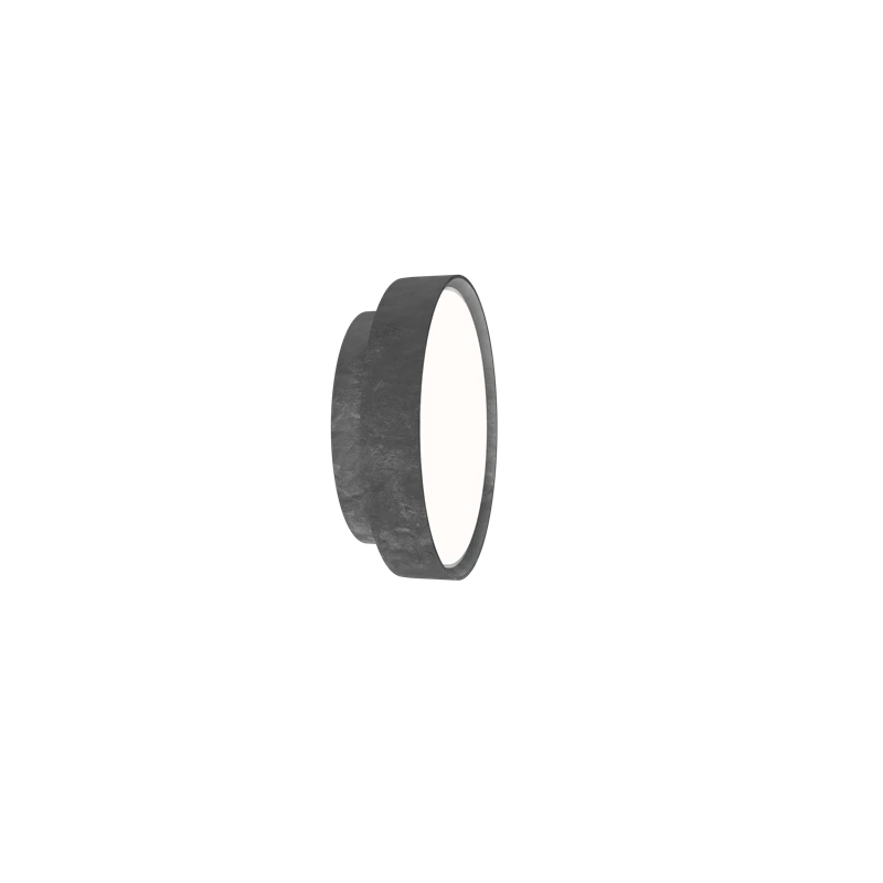 Wandleuchte LP SLIM ROUND rohes Aluminium