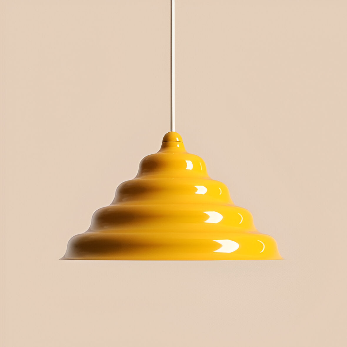 Hanging lamp yellow