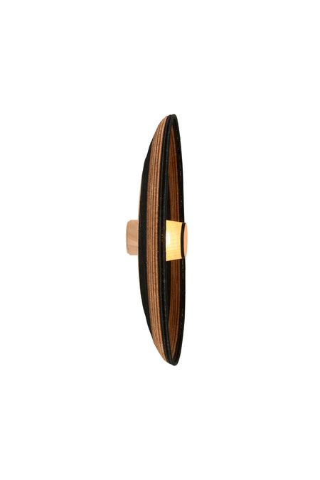 Grass bronze wall lamp with green