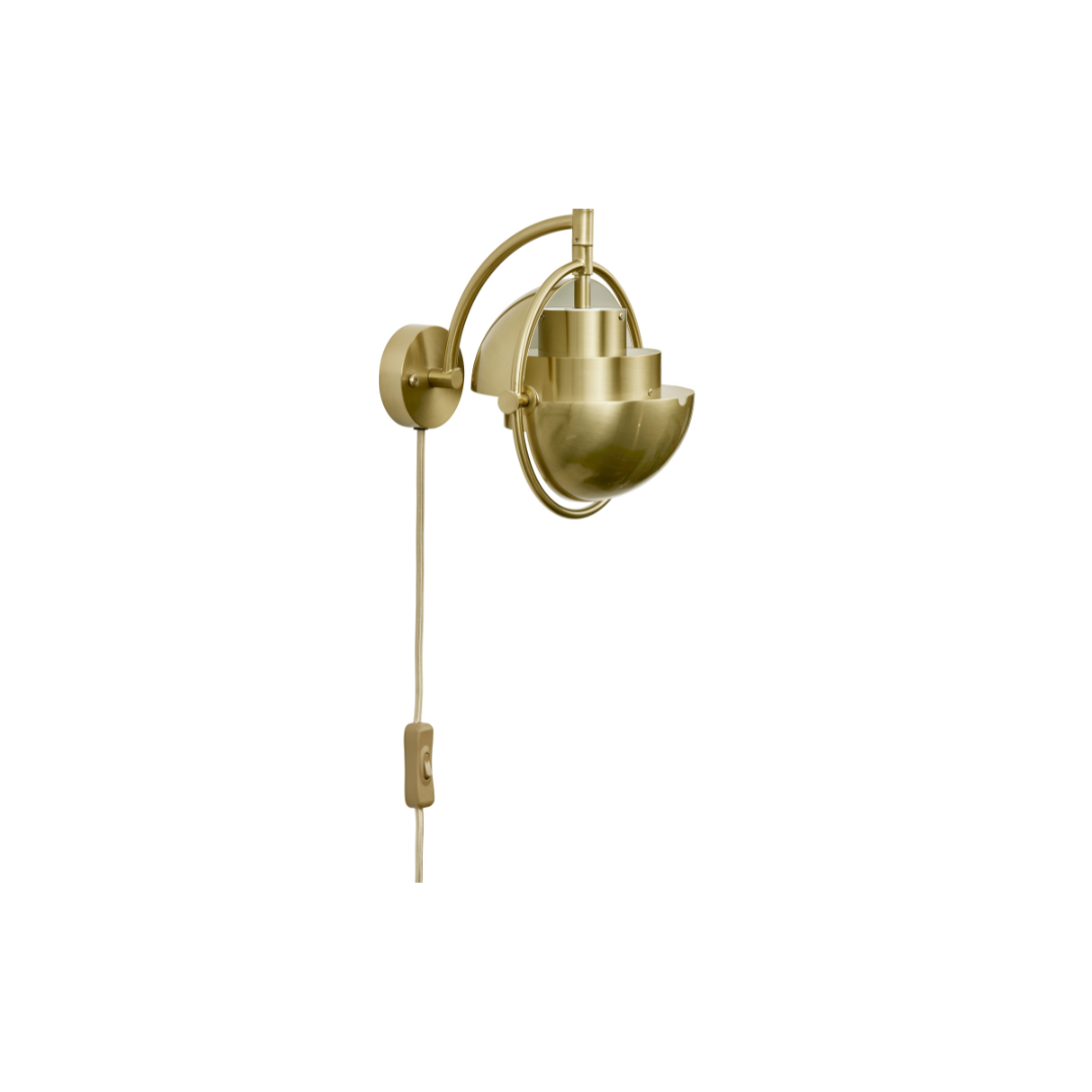 MULTI-LITE Brass Wall Lamp