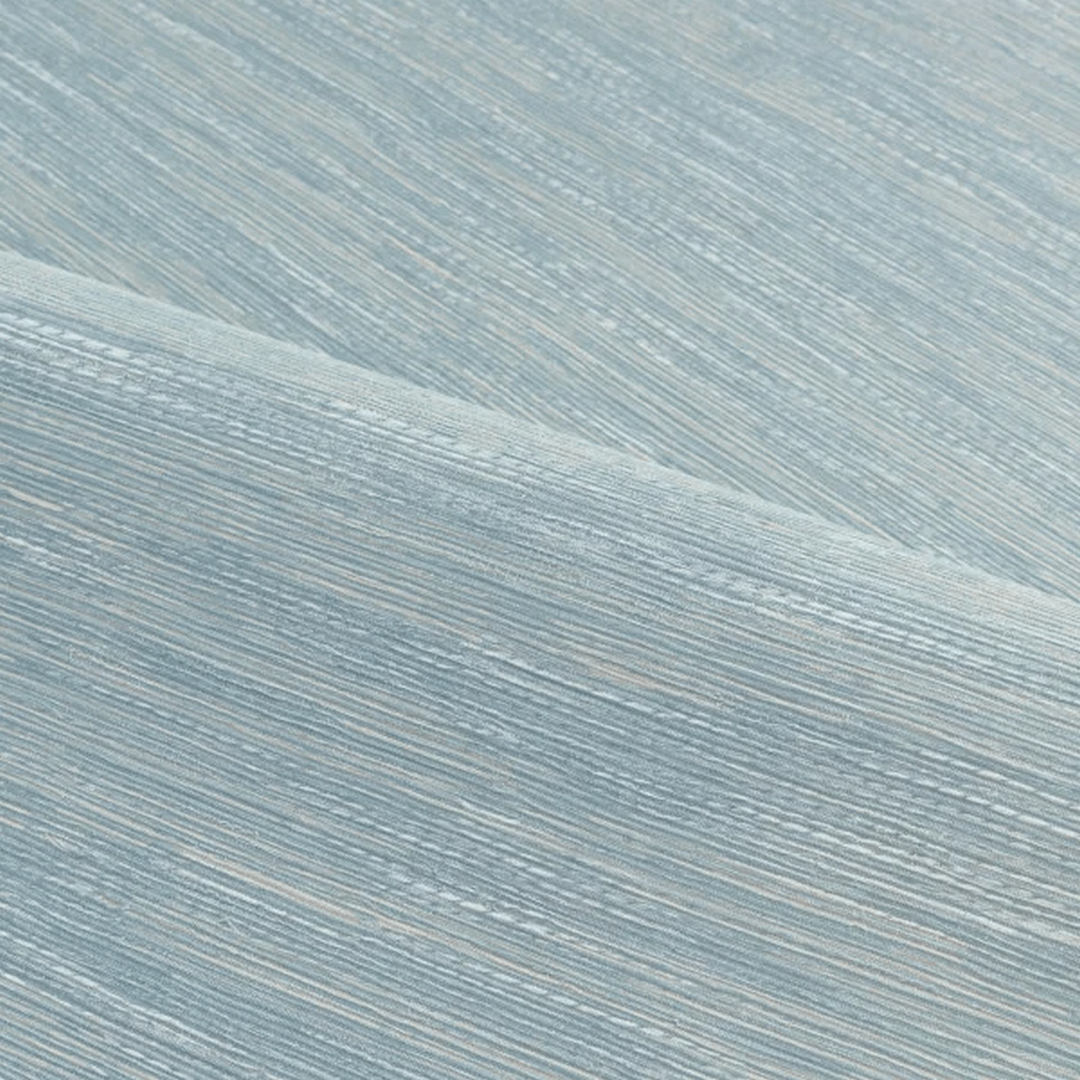 Textured wallpaper resembling jacquard fabric TATAMI - BLEU CIEL light blue
