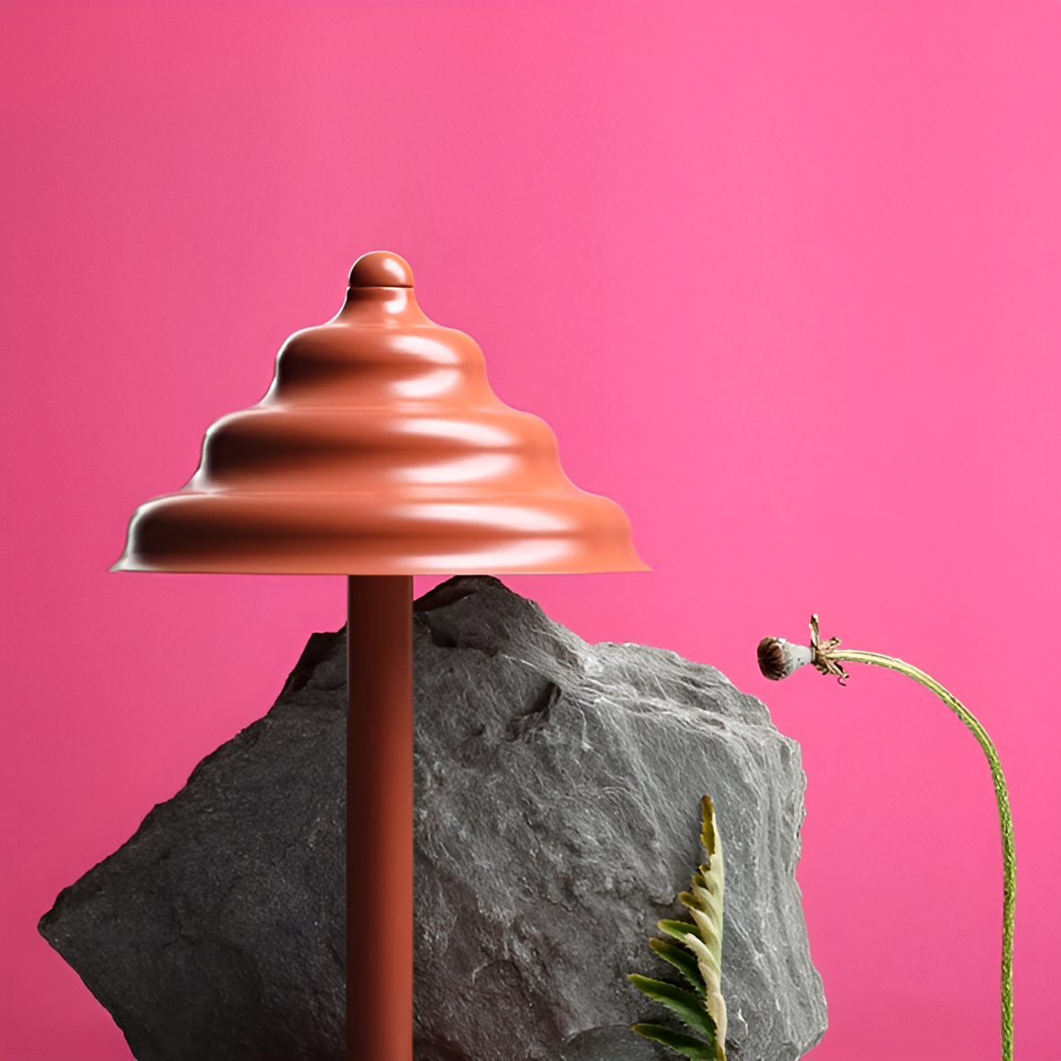 Table lamp brick wave