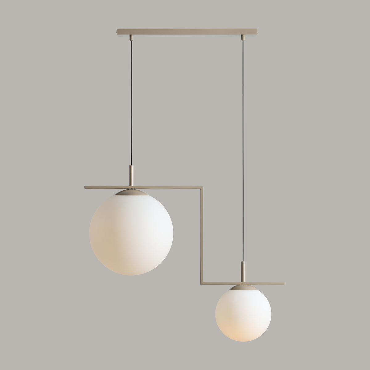 Hängelampe ZAC DUO beige